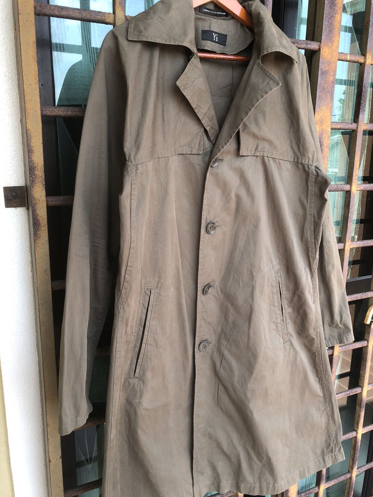 Y's × Yohji Yamamoto Y’S By Yohji Yamamoto Born Product Trech Coat Size M / US 6-8 / IT 42-44 - 2 Thumbnail