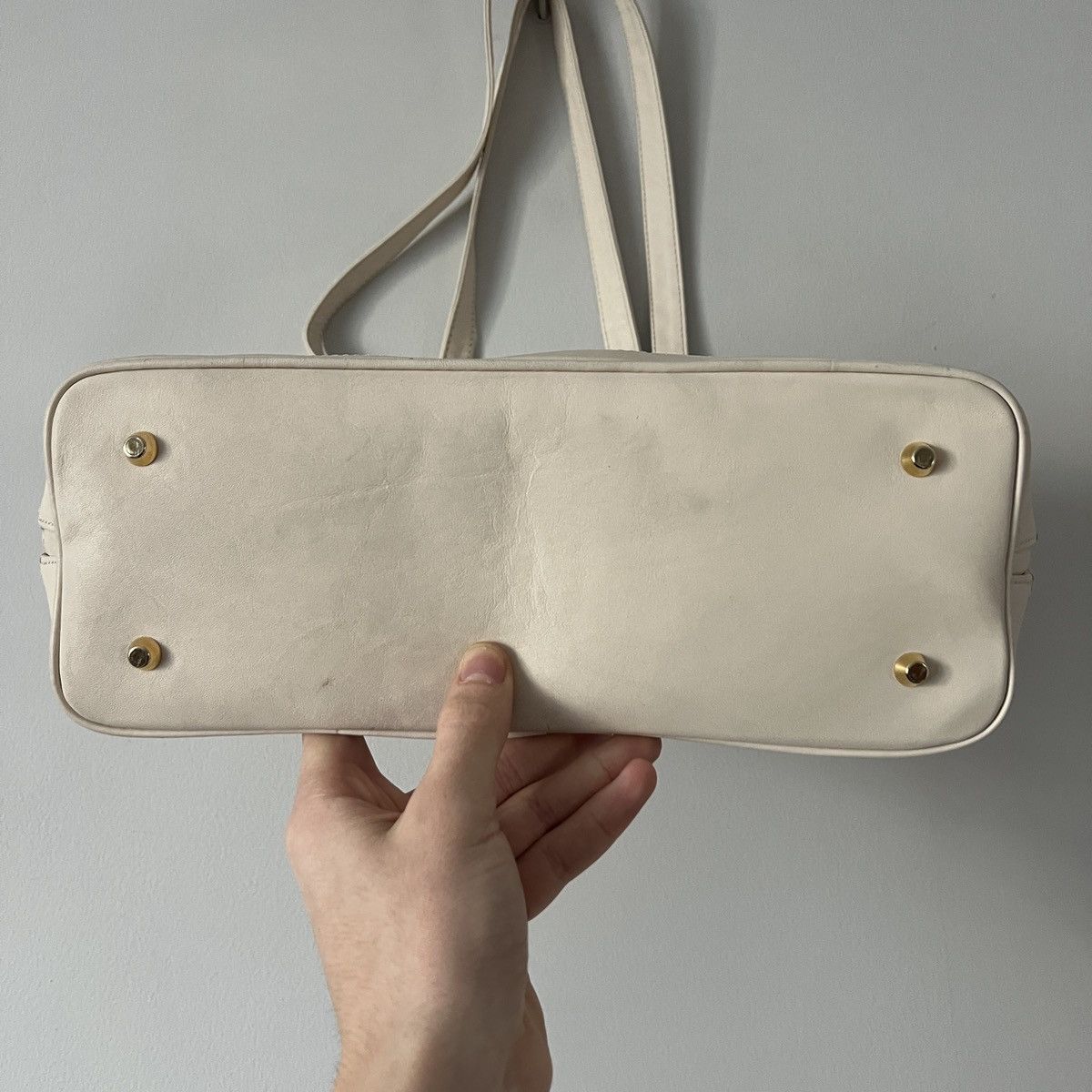 Bally Bally Shoulder White Leather Bag Size ONE SIZE - 10 Thumbnail