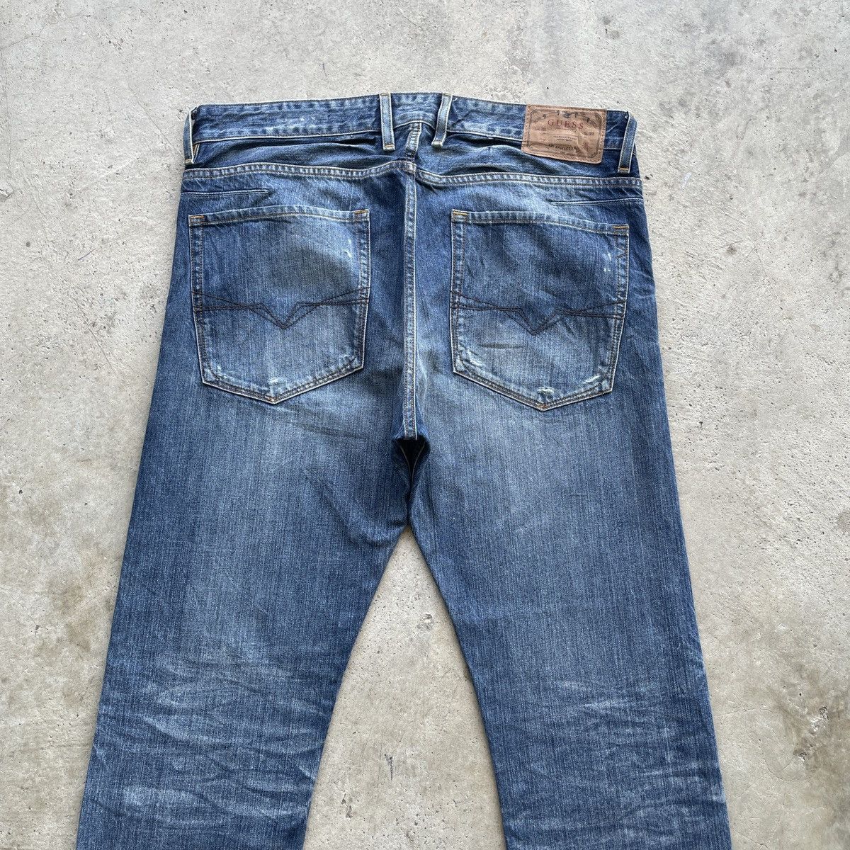 Guess Vintage Guess Faded Jeans Distressed Denim Pants W37x34 Size US 37 - 12 Thumbnail
