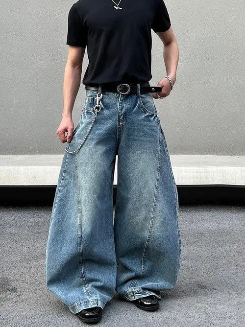 VIBE Baggy Wide Leg Jeans Size US 30 / EU 46 - 1 Thumbnail