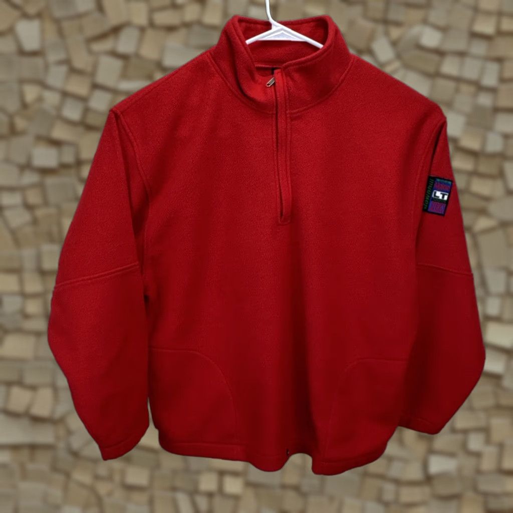 VINTAGE Gap Alpine Series 1/2 Zip Fleece Jacket XL Red Mens Jacket Winter Skiing Retro 90s