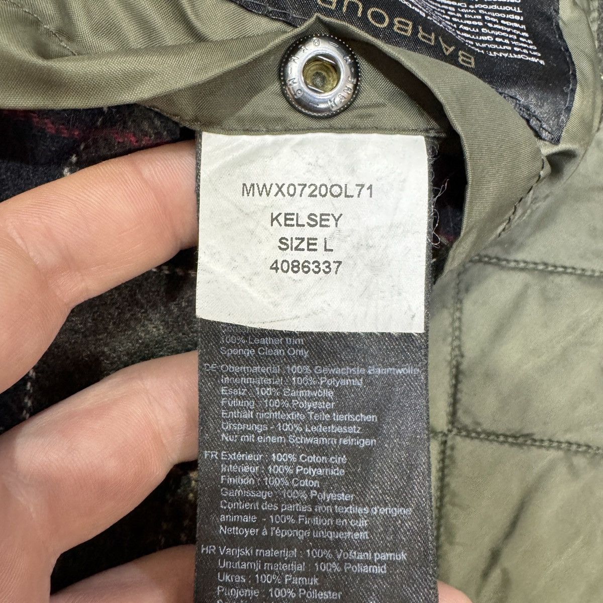 Barbour Barbour Kelsey Waxed Cotton L size Size US L / EU 52-54 / 3 - 11 Thumbnail
