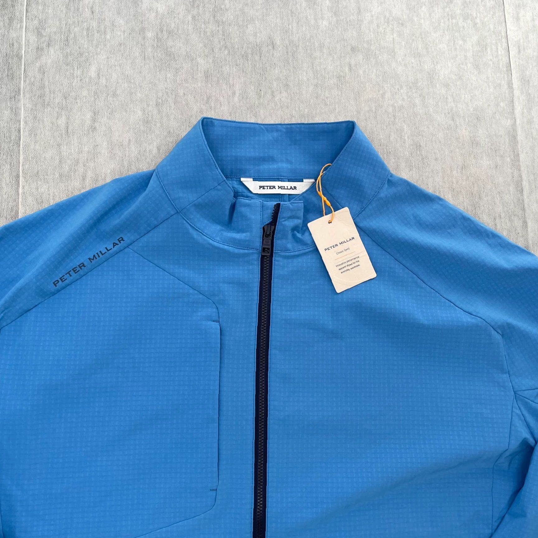 Peter Millar Peter Millar Jacket Adult XL Blue Full Zip Crown Sport Winter Wind Gust Mens NEW Size US XL / EU 56 / 4 - 3 Thumbnail