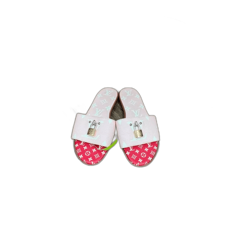Louis Vuitton Louis Vuitton Printed Slide Sandals Size 36 Size US 6 / IT 36 - 1 Thumbnail