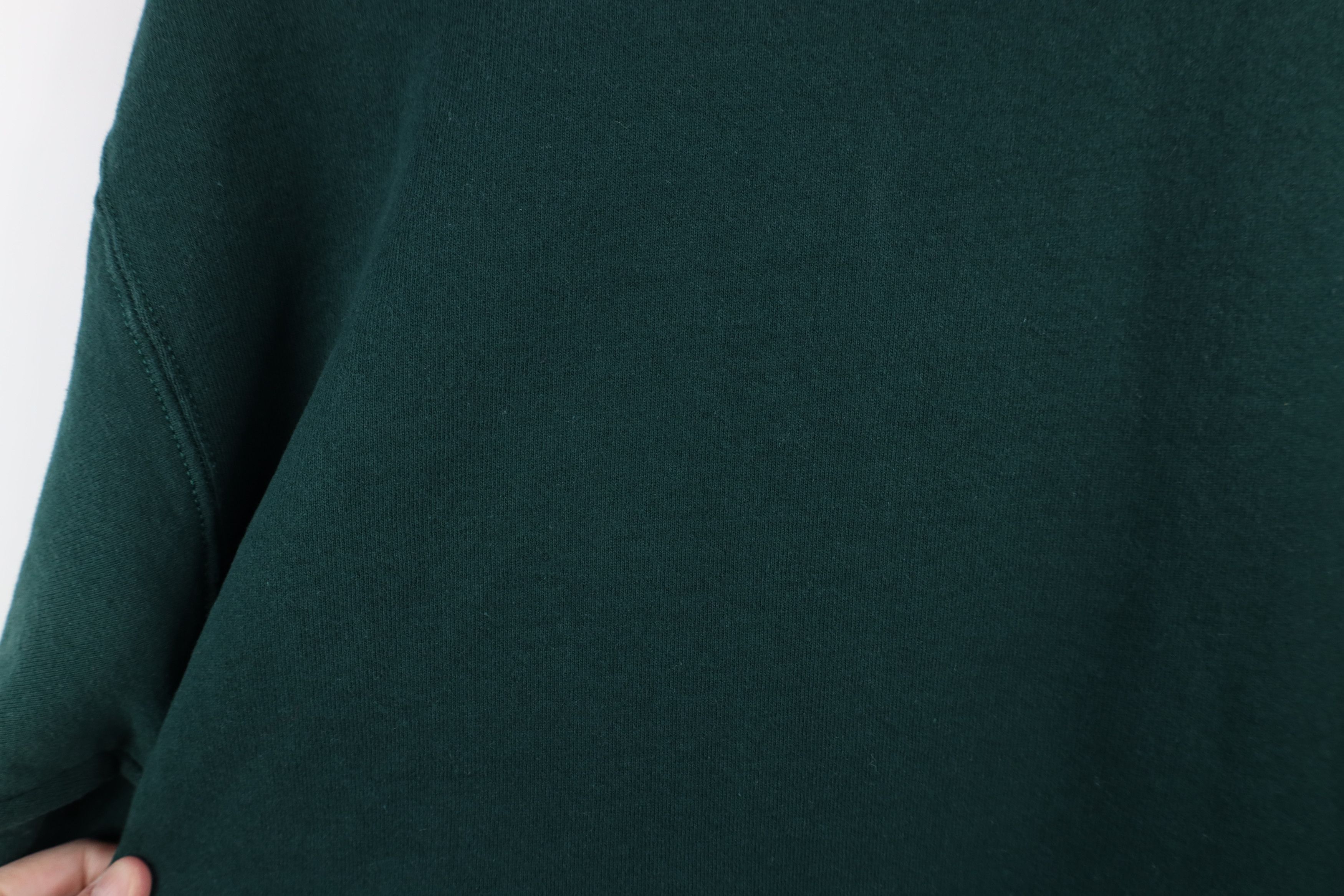 Vintage Vintage 90s Streetwear Heavyweight Sweatshirt Hunter Green Size US L / EU 52-54 / 3 - 8 Thumbnail