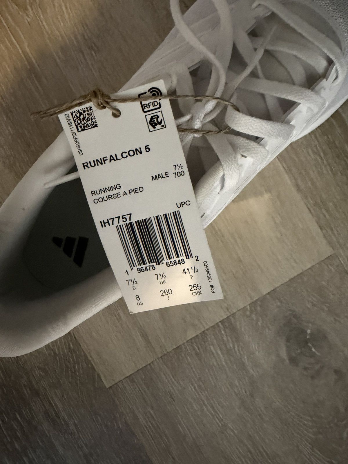 Adidas White Adidas Men’s Runfalcon 5 Size 8 NWT No Box Size US 8 / EU 41 - 9 Thumbnail