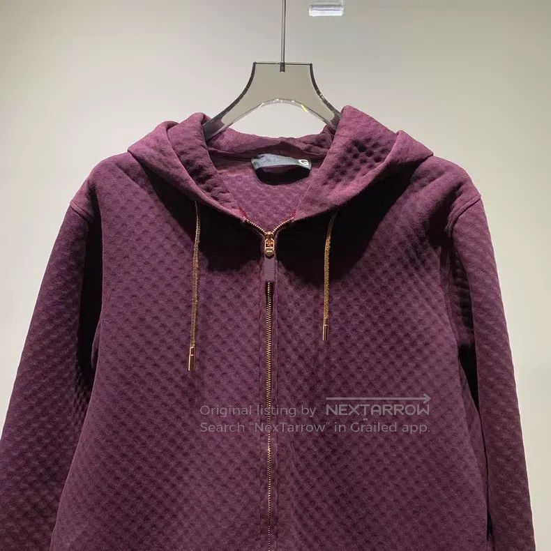 Givenchy Givenchy Red Subtle Pattern Zip-up Hoodie Jacket Size US M / EU 48-50 / 2 - 3 Thumbnail