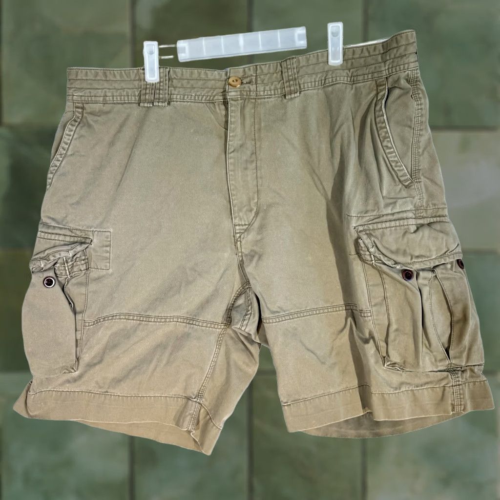 Polo Ralph Lauren VINTAGE Polo Ralph Lauren Cargo Shorts Mens 40 Khaki Classic Chino Utility Pockets Size US L / EU 52-54 / 3 - 1 Thumbnail