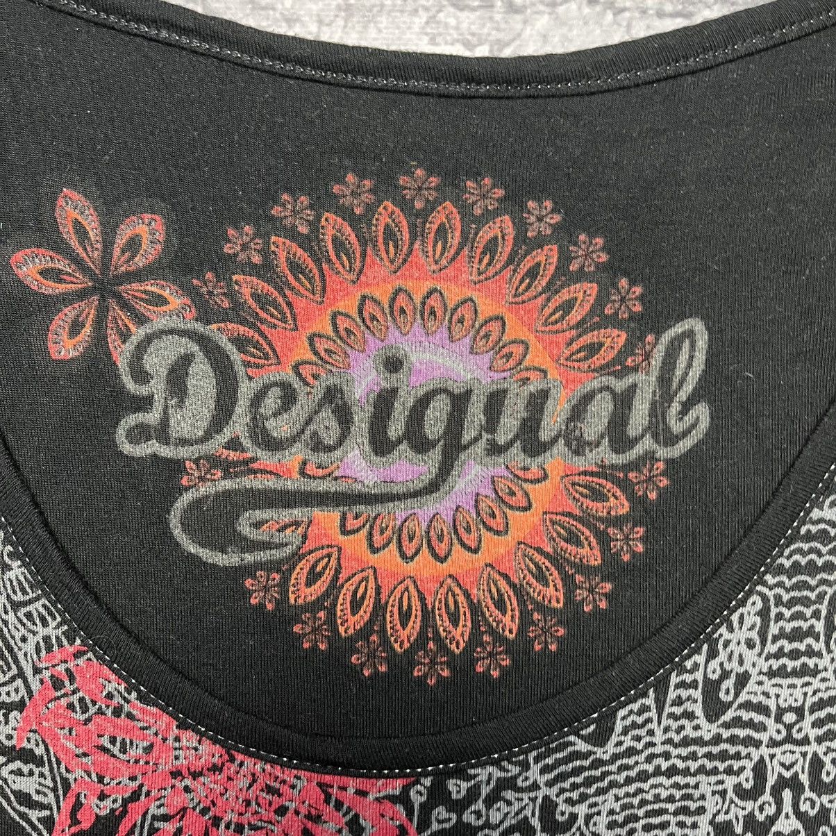 Designer × Desigual Vintage Desigual Dress Avant-Garde Ladies Short Sleeve Size L / US 10 / IT 46 - 4 Thumbnail