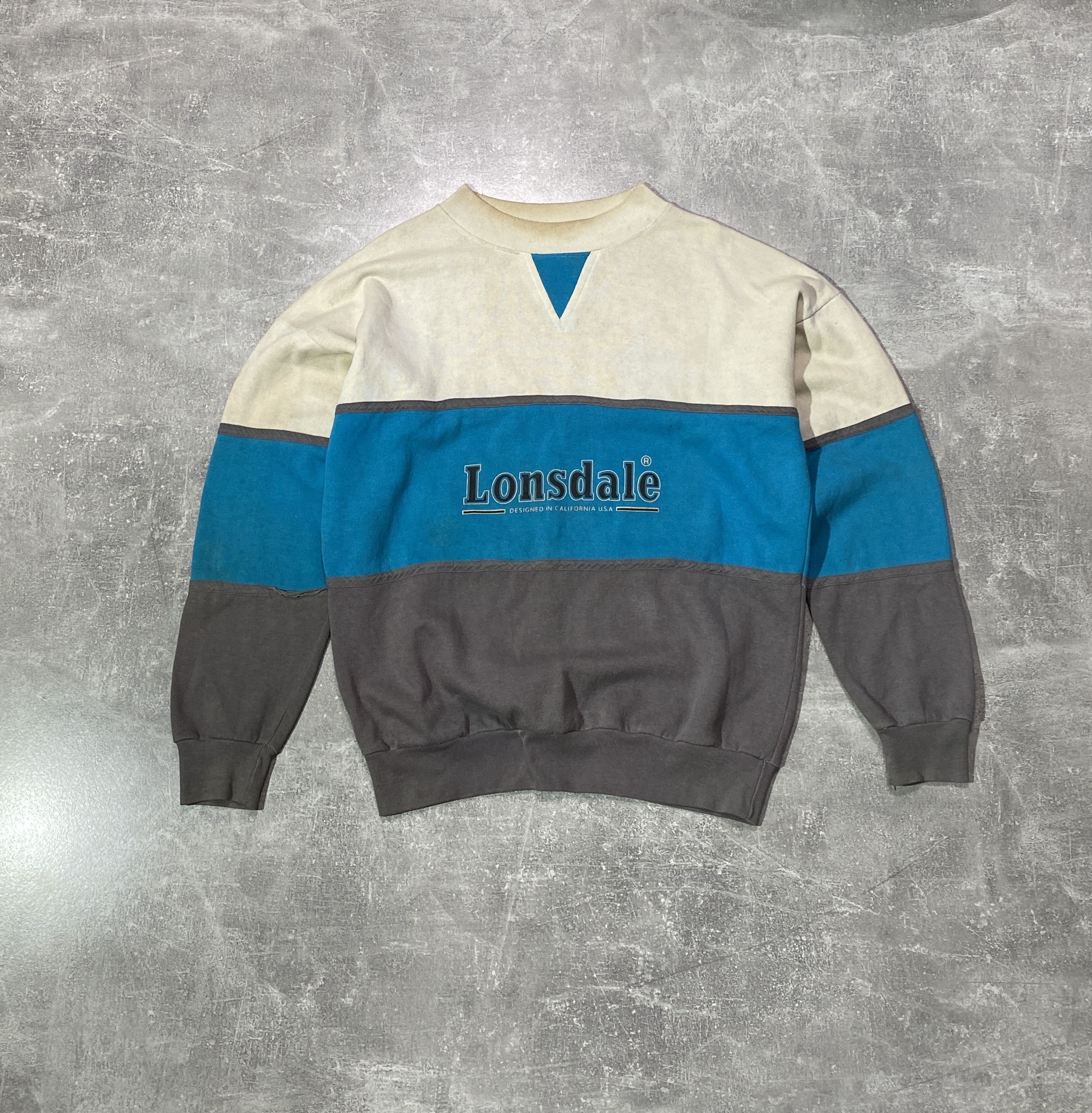 Lonsdale Vintage 90s LONSDALE big logo retro sweatshirt Size US S / EU 44-46 / 1 - 1 Thumbnail