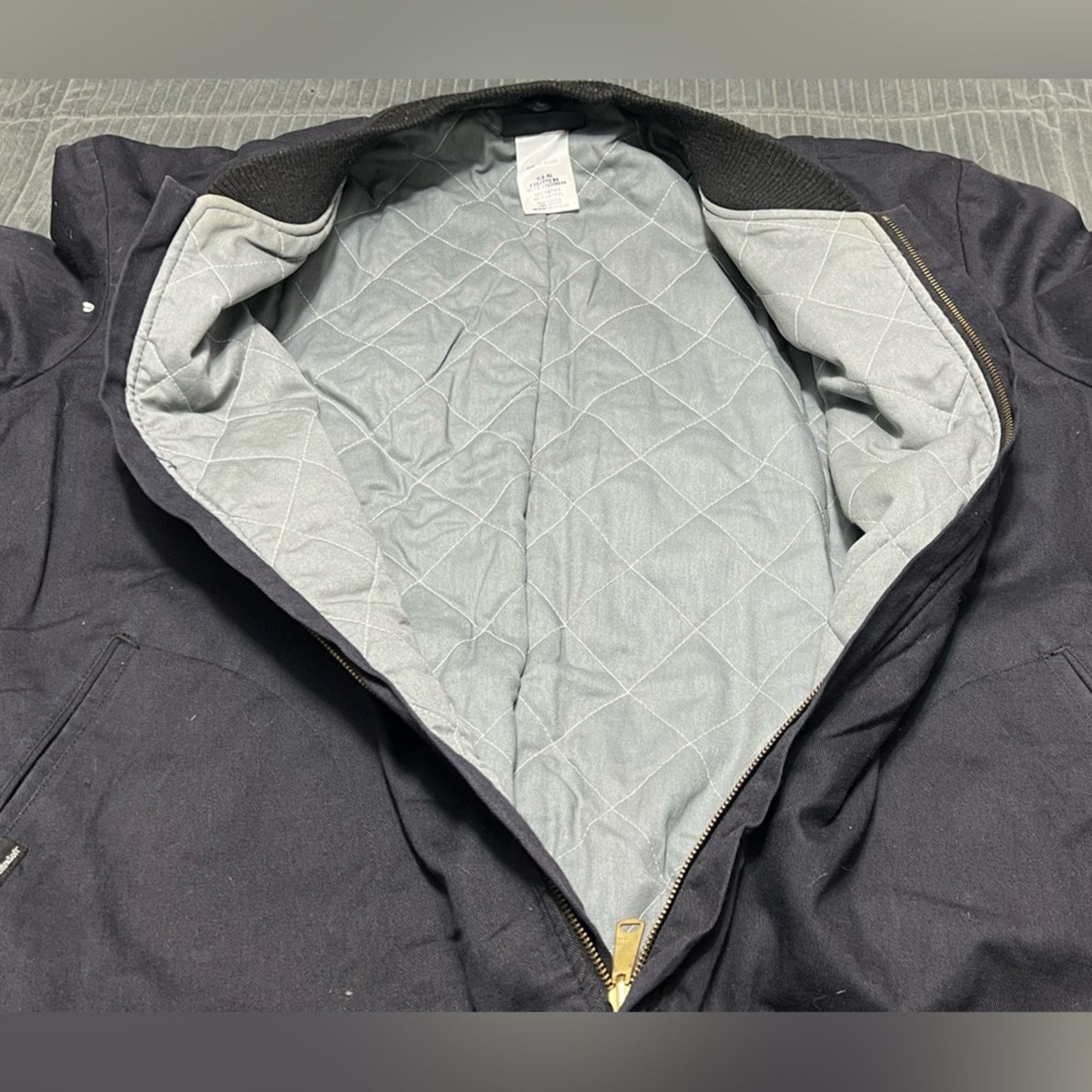 Vintage Vintage Workrite FR Quilted Lined Bomber Jacket Mens RARE Size US XL / EU 56 / 4 - 9 Thumbnail