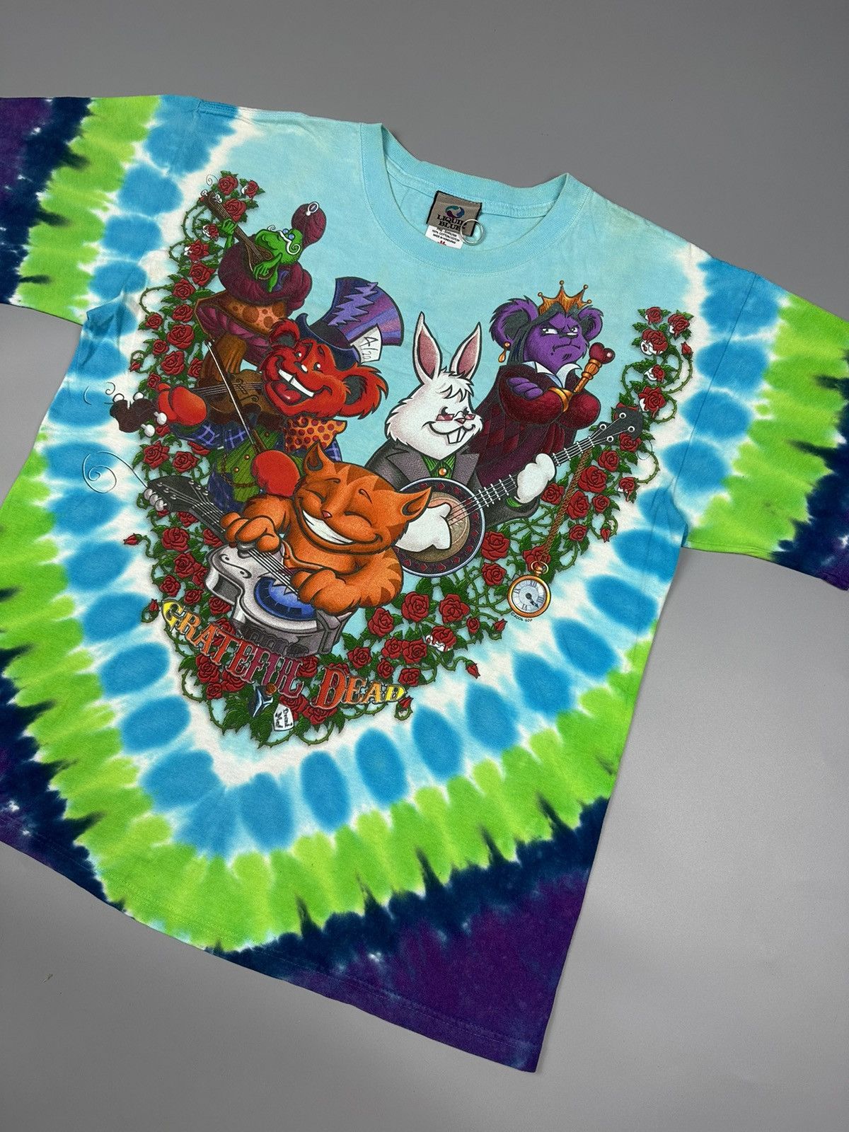 Grateful Dead × Liquid Blue Vintage Liquid Blue Grateful Dead Wonderland Jam-band Tees Size US M / EU 48-50 / 2 - 3 Thumbnail