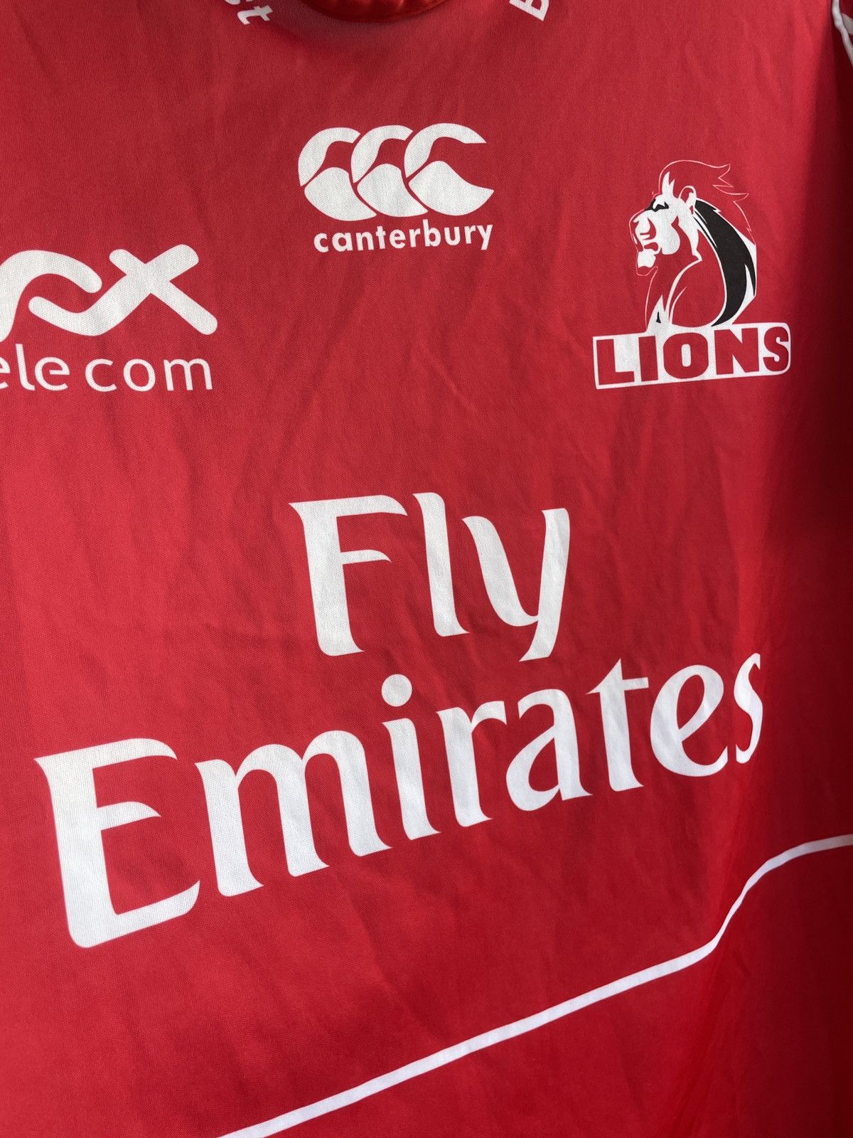 Canterbury of New Zealand Canterbury Lions Rugby Jersey Fly Emirates South Africa Size US XL / EU 56 / 4 - 7 Thumbnail
