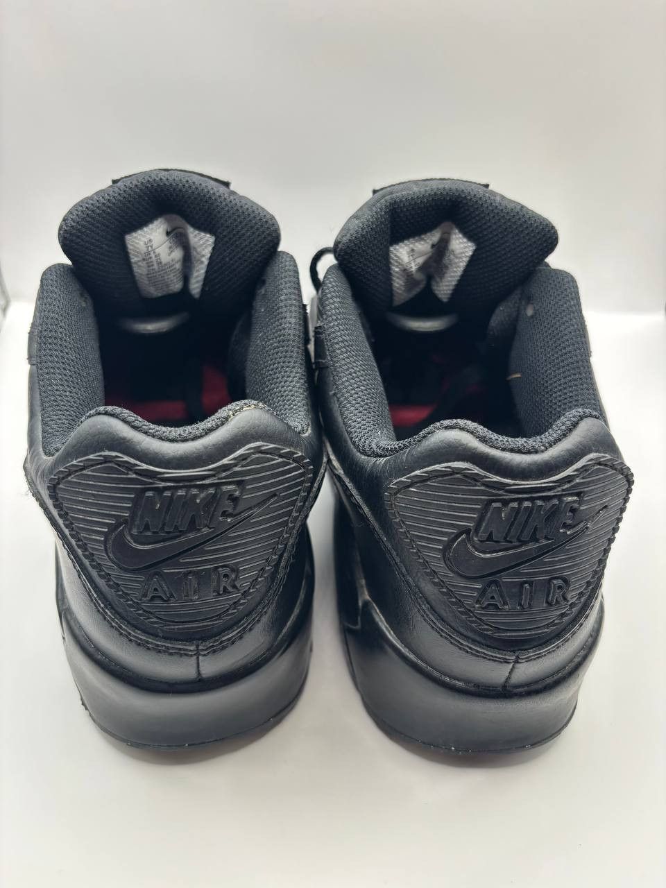 Nike Nike Air Max 90 LTR Black Leather Sneakers 7Y / 40 EUR Size US 8.5 / IT 38.5 - 5 Thumbnail