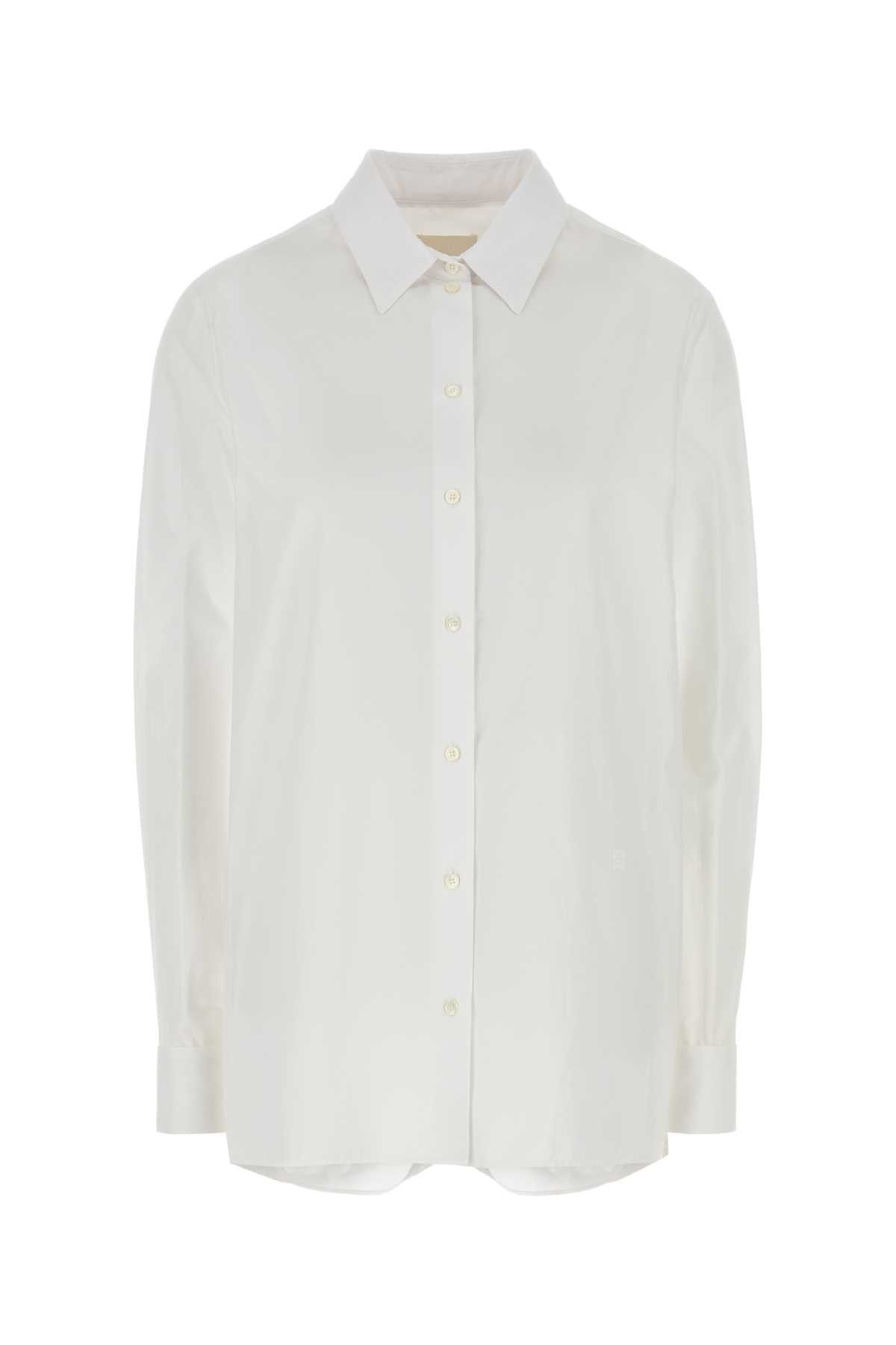 Givenchy White Poplin Shirt Size XS / US 0-2 / IT 36-38 - 1 Thumbnail