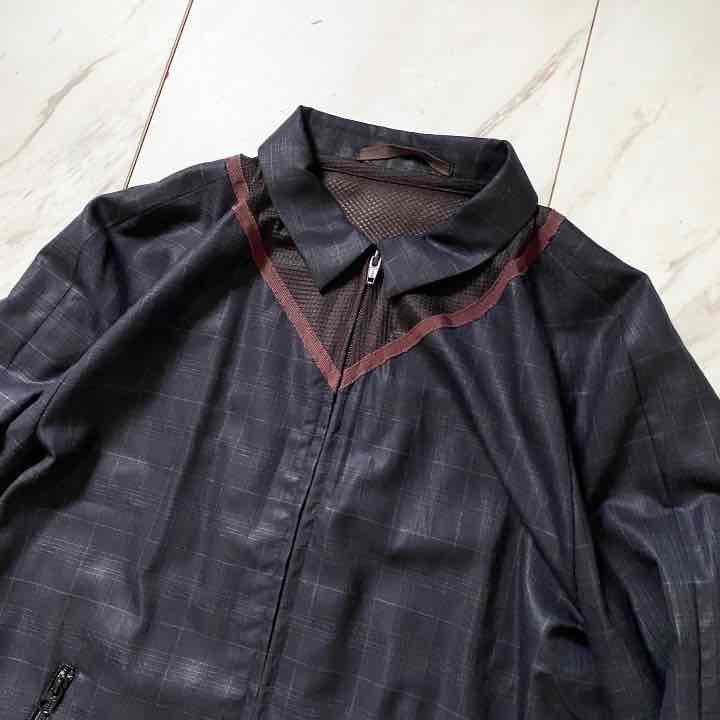 Kolor 2015 S/S Kolor Navy Mesh Trim Light Jacket Size US M / EU 48-50 / 2 - 6 Thumbnail