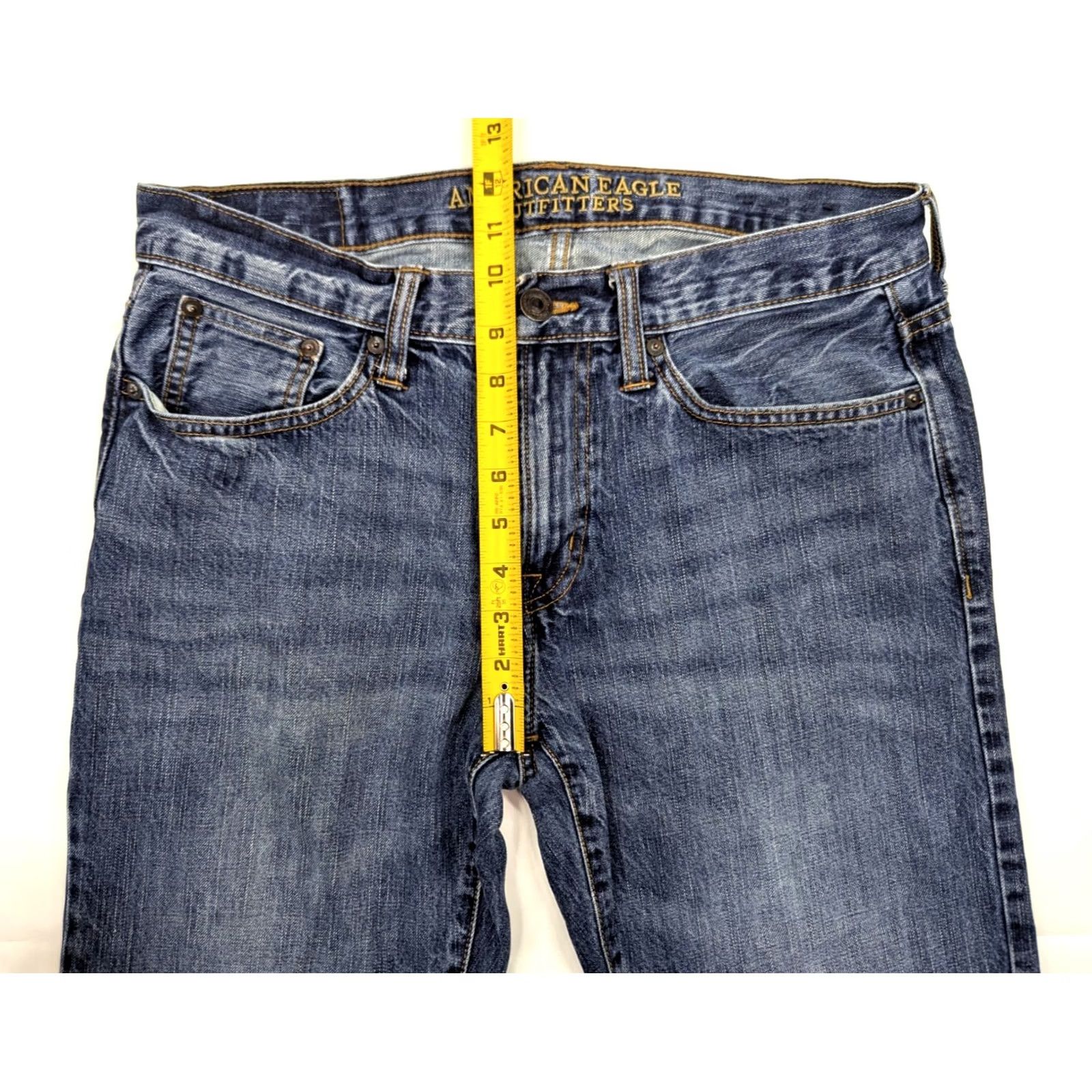American Eagle Outfitters American Eagle Outfitters Jeans Men 34x30 Straight Leg Blue Denim 5-Pocket Stretch Regular Waist Vintage: No Size US 34 / EU 50 - 4 Thumbnail