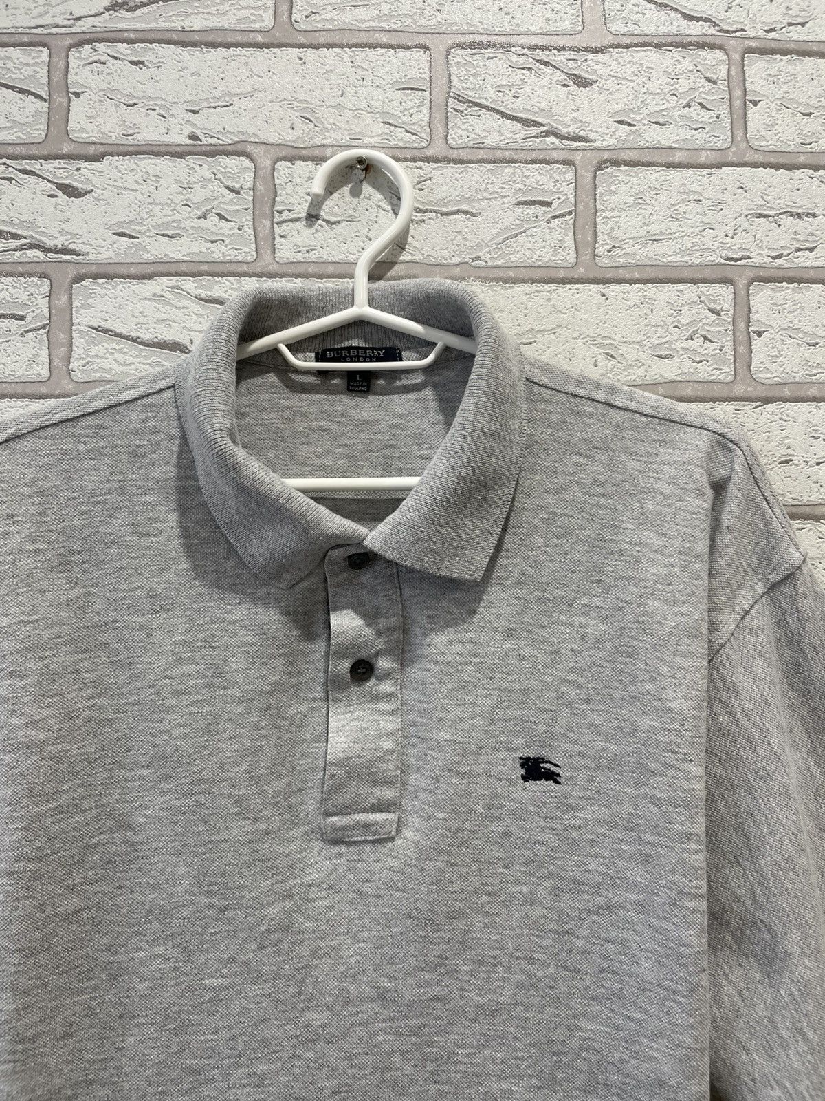 Burberry × Vintage Vintage Burberry London Short Sleeve Polo T Shirt Tee Size US L / EU 52-54 / 3 - 3 Thumbnail