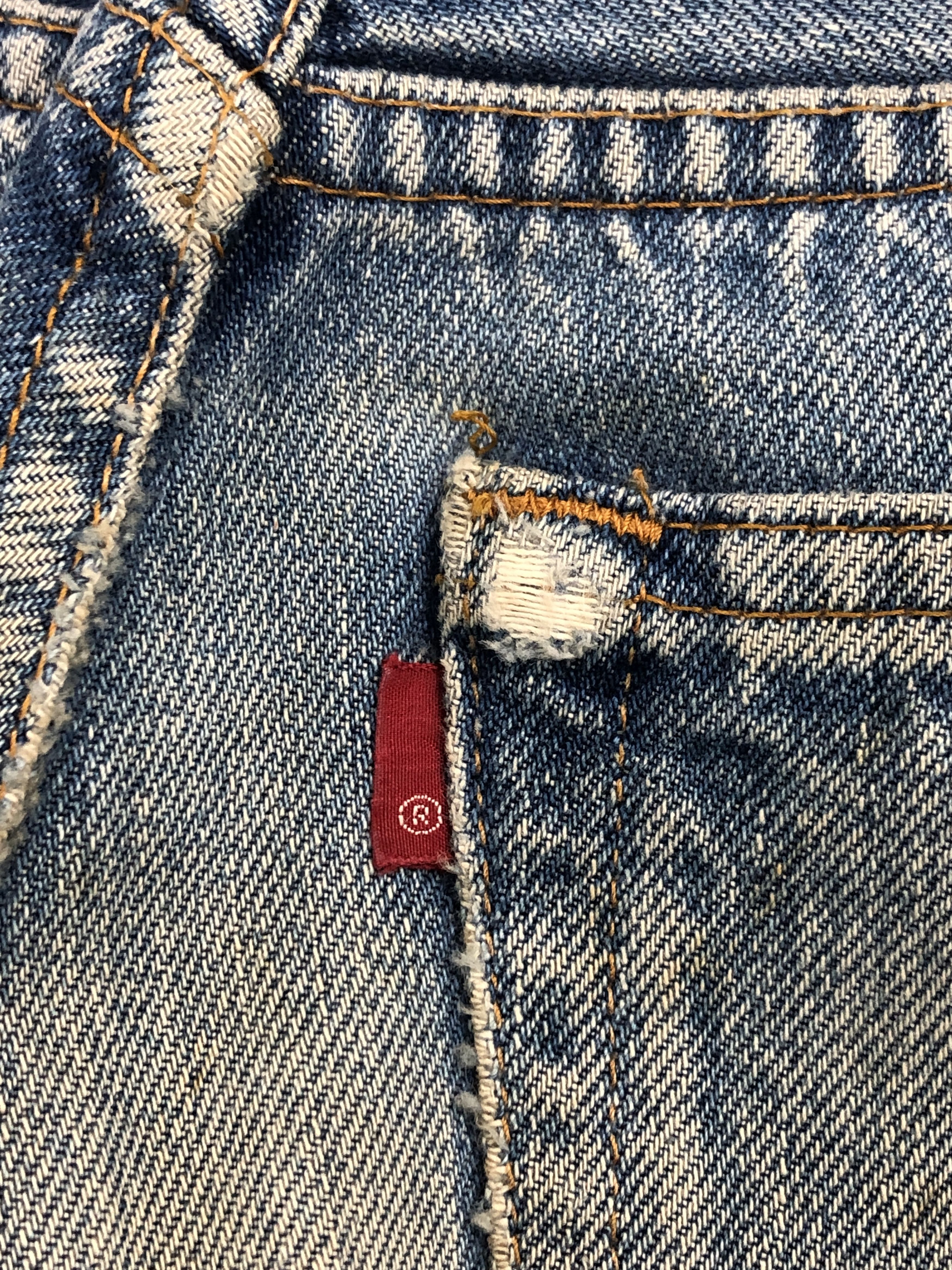 Levi's × Vintage Vintage 80s Levi's 501 Selvedge Stone Washed Denim Jeans Size US 28 / EU 44 - 6 Thumbnail