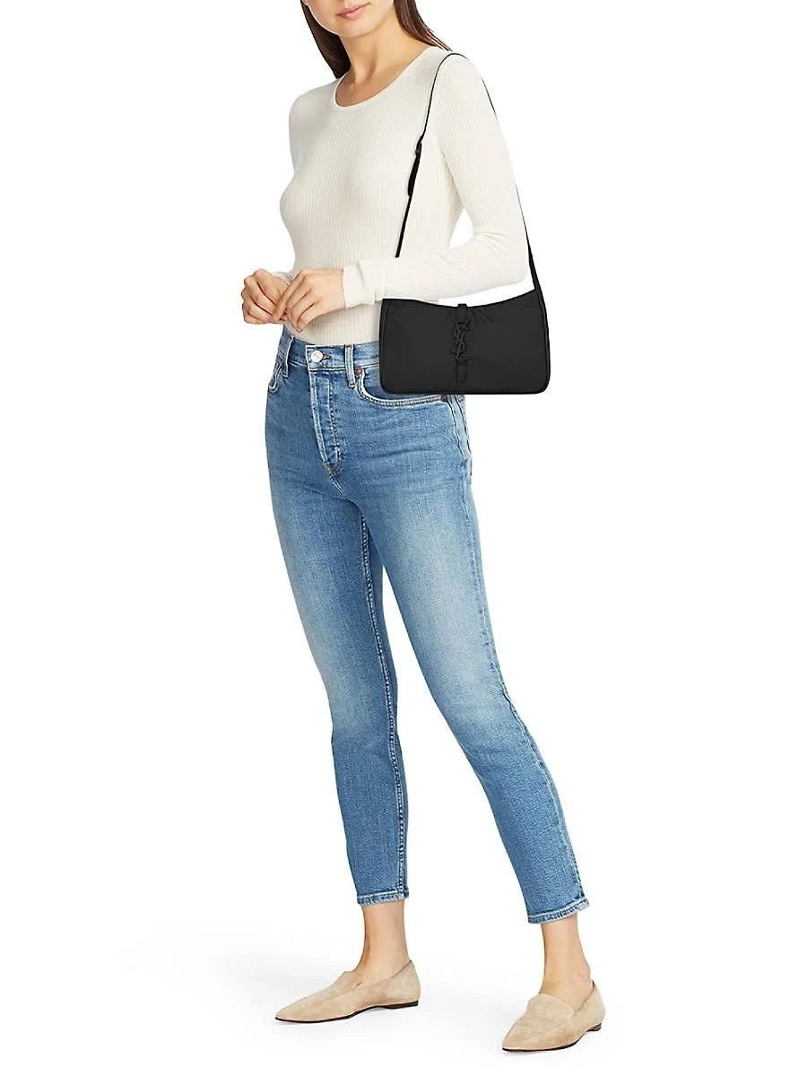 Saint Laurent Paris o1s1wg111124 Size: OS / Le 5 A 7 Crossbody Bag Black & White Size ONE SIZE - 6 Thumbnail