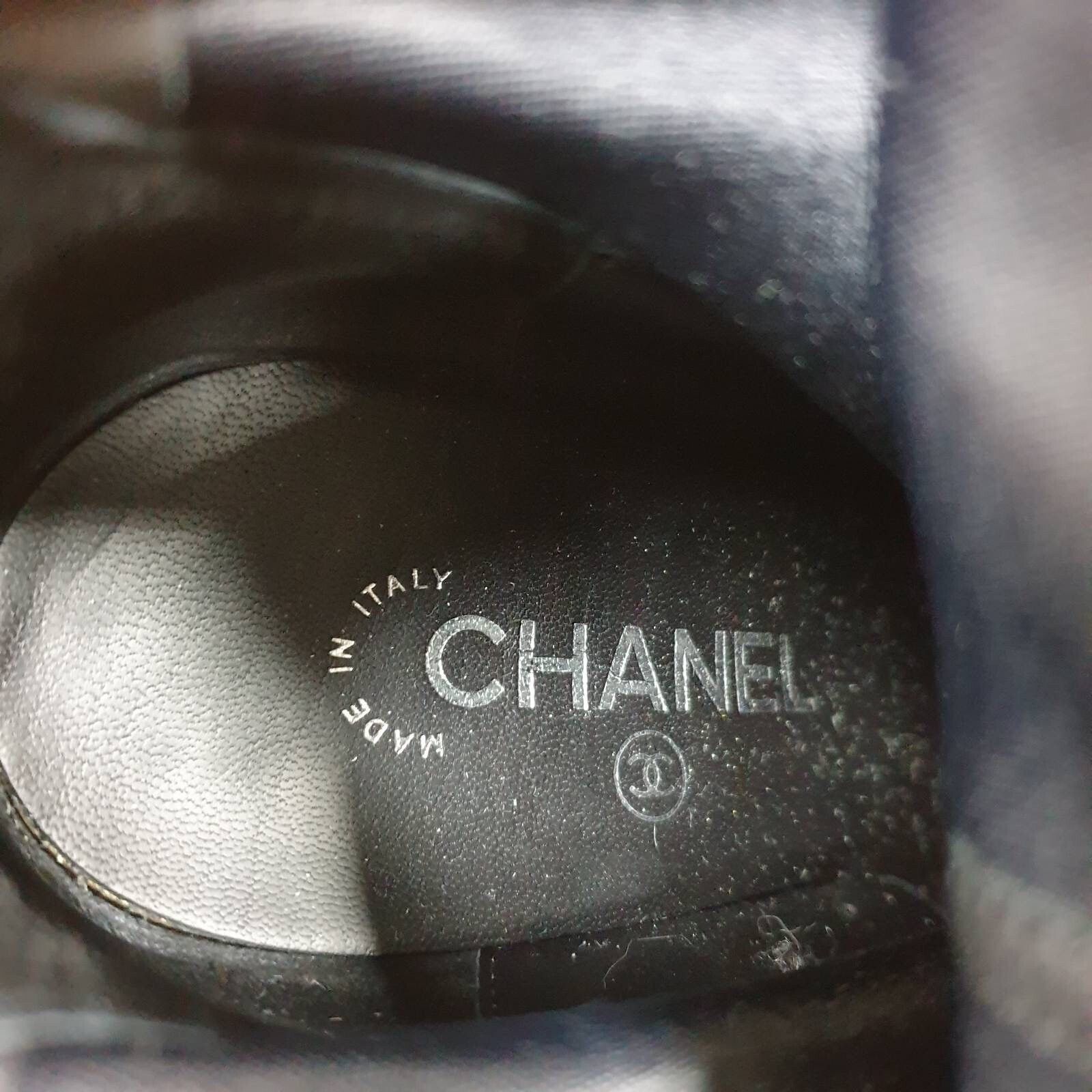 Chanel Chanel Black Suede Leather Over Knee Boots Sz. 39 Size US 9 / IT 39 - 19 Thumbnail