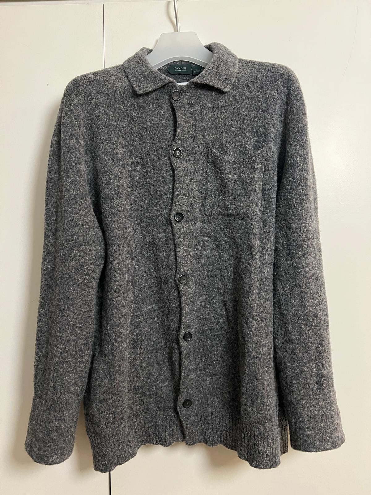 Zanone Slowear Incotex - Zanone Bouclé Wool Overshirt Size US M / EU 48-50 / 2 - 1 Thumbnail