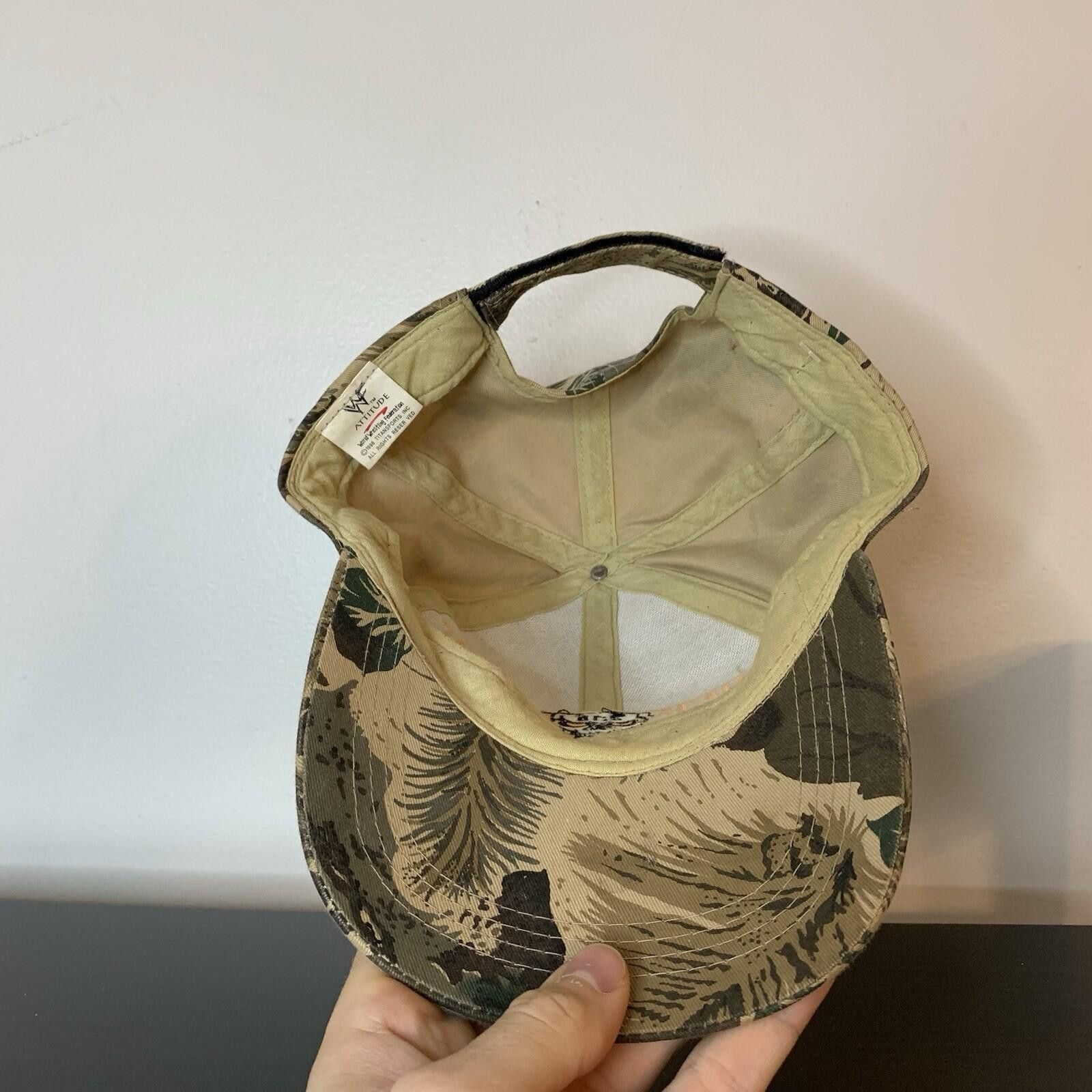 WWF Vintage 1998 Stone Cold Steve Austin WWF Camo Baseball Hat Size ONE SIZE - 6 Thumbnail