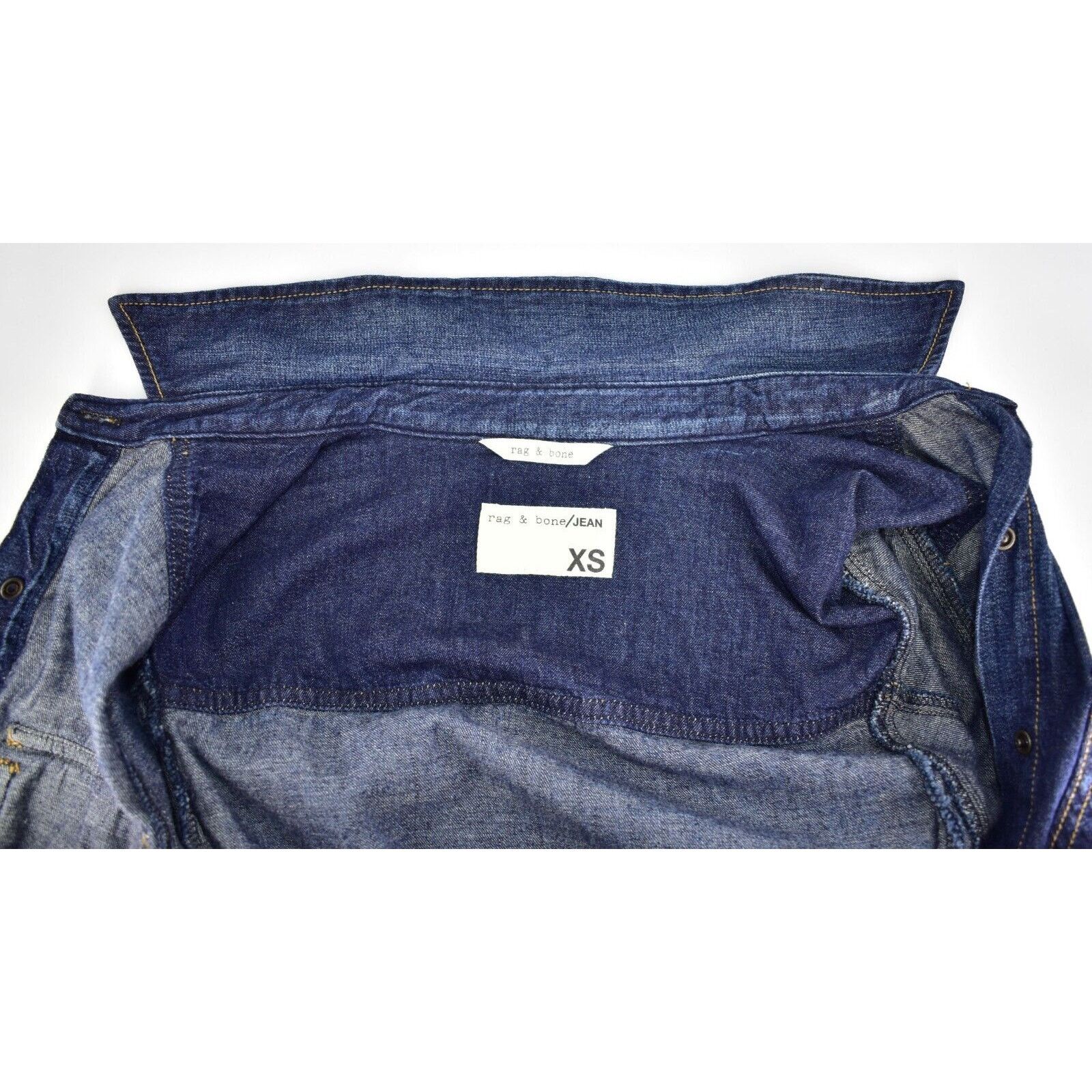 Rag & Bone B0 NEW RAG & BONE Kensington Blue Denim Shirt W1A28K605 XS Size XS / US 0-2 / IT 36-38 - 4 Thumbnail