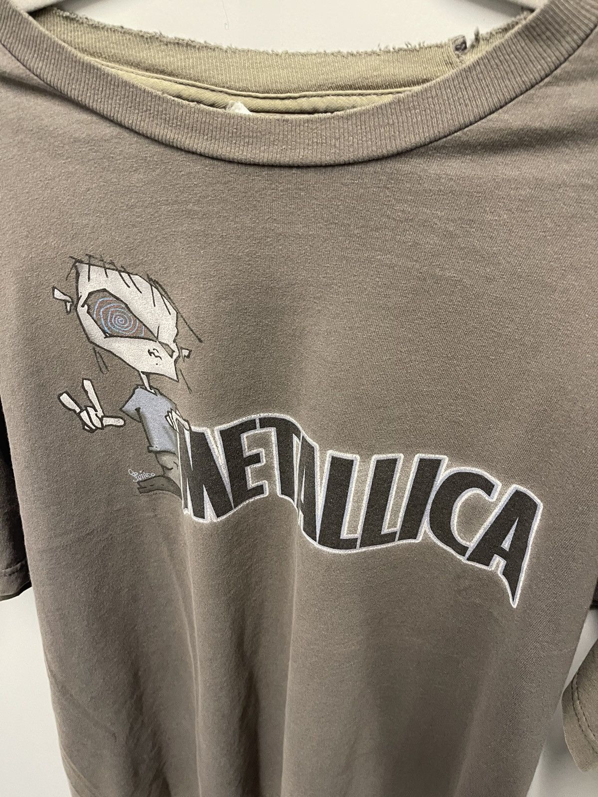 Vintage Vintage Metallica grey T-shirt Size US L / EU 52-54 / 3 - 3 Thumbnail