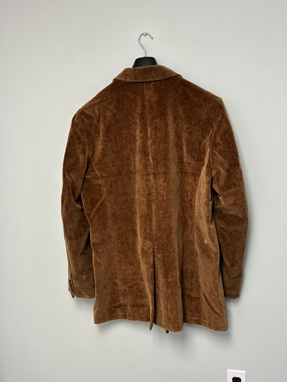 John Varvatos Double Breasted Velvet Coat Jacket EU 56 USA 46 Size US XL / EU 56 / 4 - 12 Thumbnail