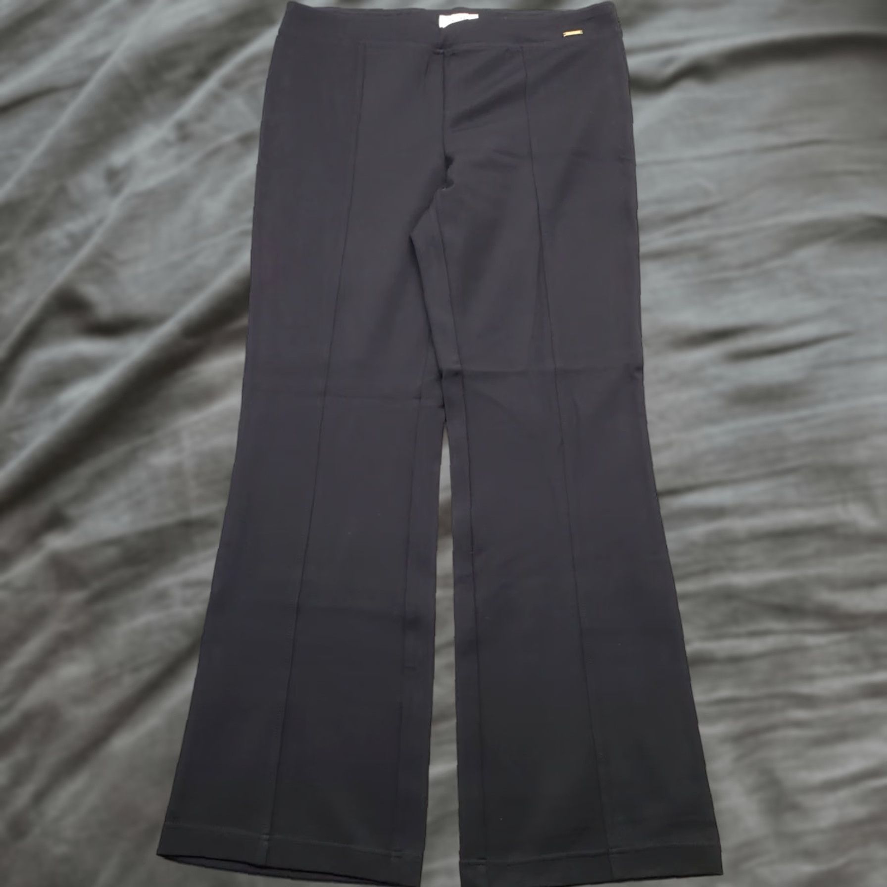 Calvin Klein Calvin Klein Womens Large Black Regular Fit Stretch Bootcut Ankle Pants Pull On Size 36" / US 14 / IT 50 - 1 Thumbnail