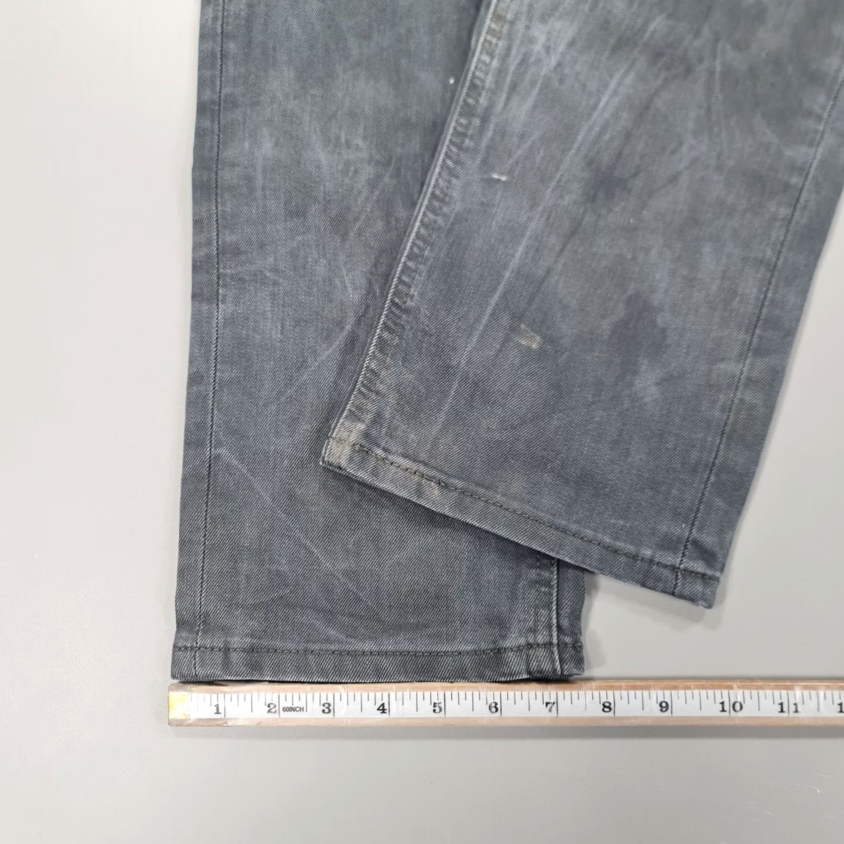 Levi's Levi's 541 Jeans Mens Athletic Straight Leg Stretch Denim W31 L32 Grey Blue 5-Pocket Belt Loops Cotton Elastane Regular Fit Vintage No Size US 31 - 6 Thumbnail