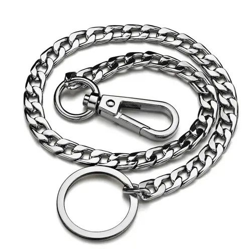Jewelry 42CM Long Metal Keychain Wallet Size ONE SIZE - 1 Thumbnail