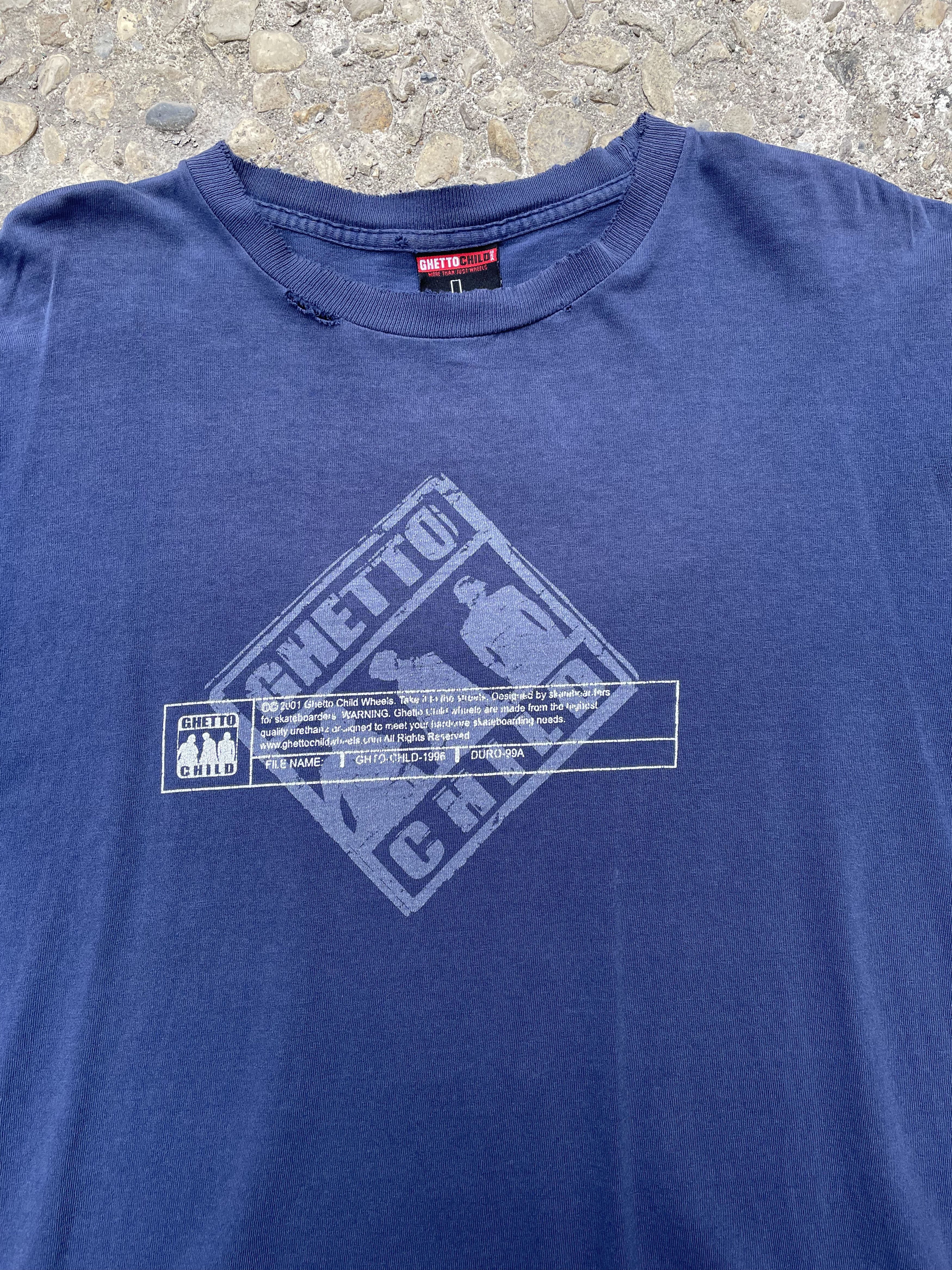 Shorty's Skateboards × Vintage VTG 2001 Ghetto Child Wheels Skateboard Graphic T-Shirt Size US L / EU 52-54 / 3 - 2 Thumbnail