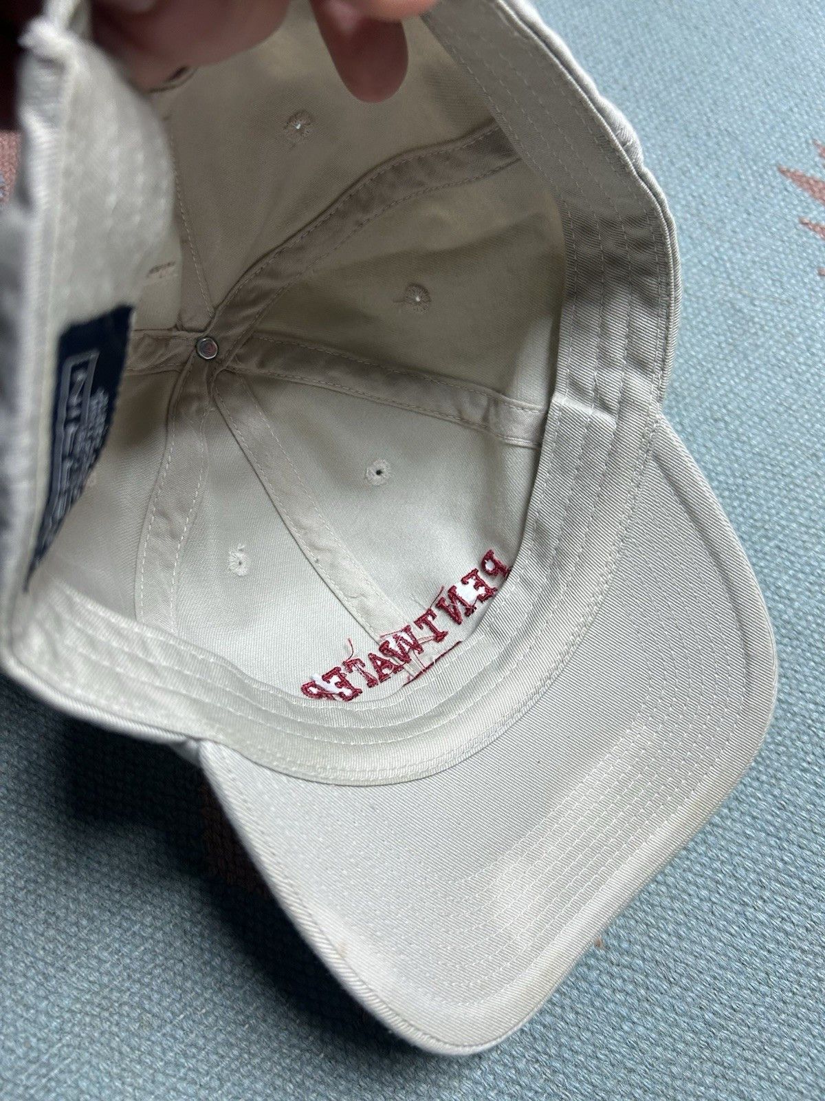 Vintage Vintage strapback hat Pentwater Michigan beige destination Size ONE SIZE - 6 Thumbnail