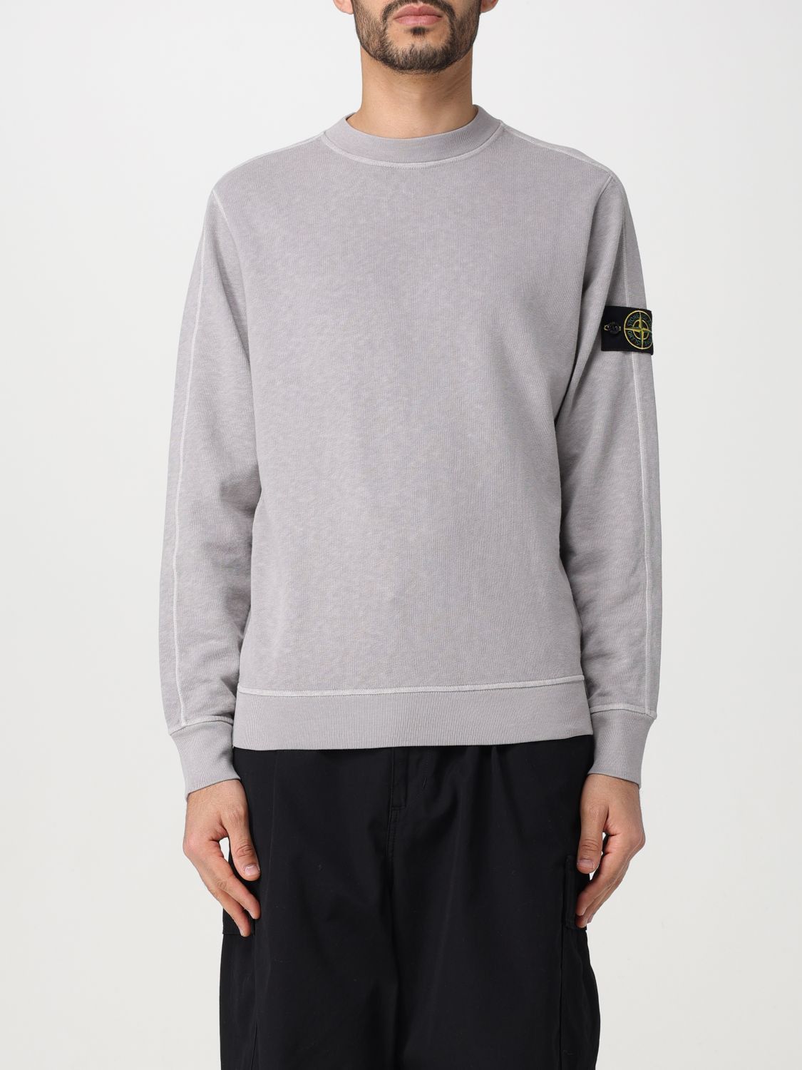image of Stone Island Sweatshirt Men Dust (Size Large)