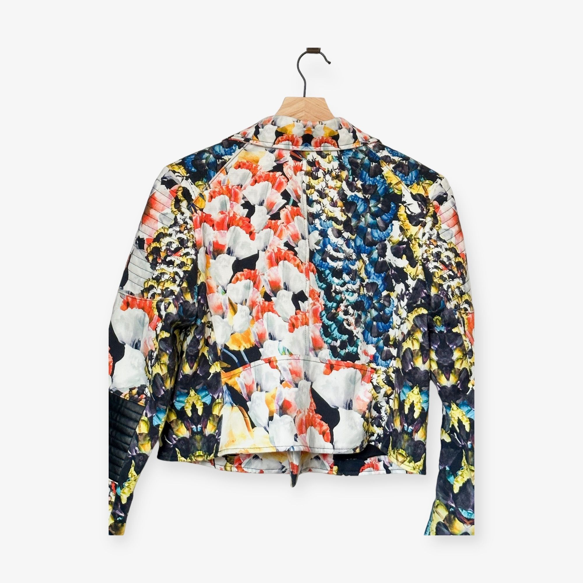 NICHOLAS Nicholas Digi Floral Cotton-Blend Moto Jacket, Size 8 Size M / US 6-8 / IT 42-44 - 2 Thumbnail