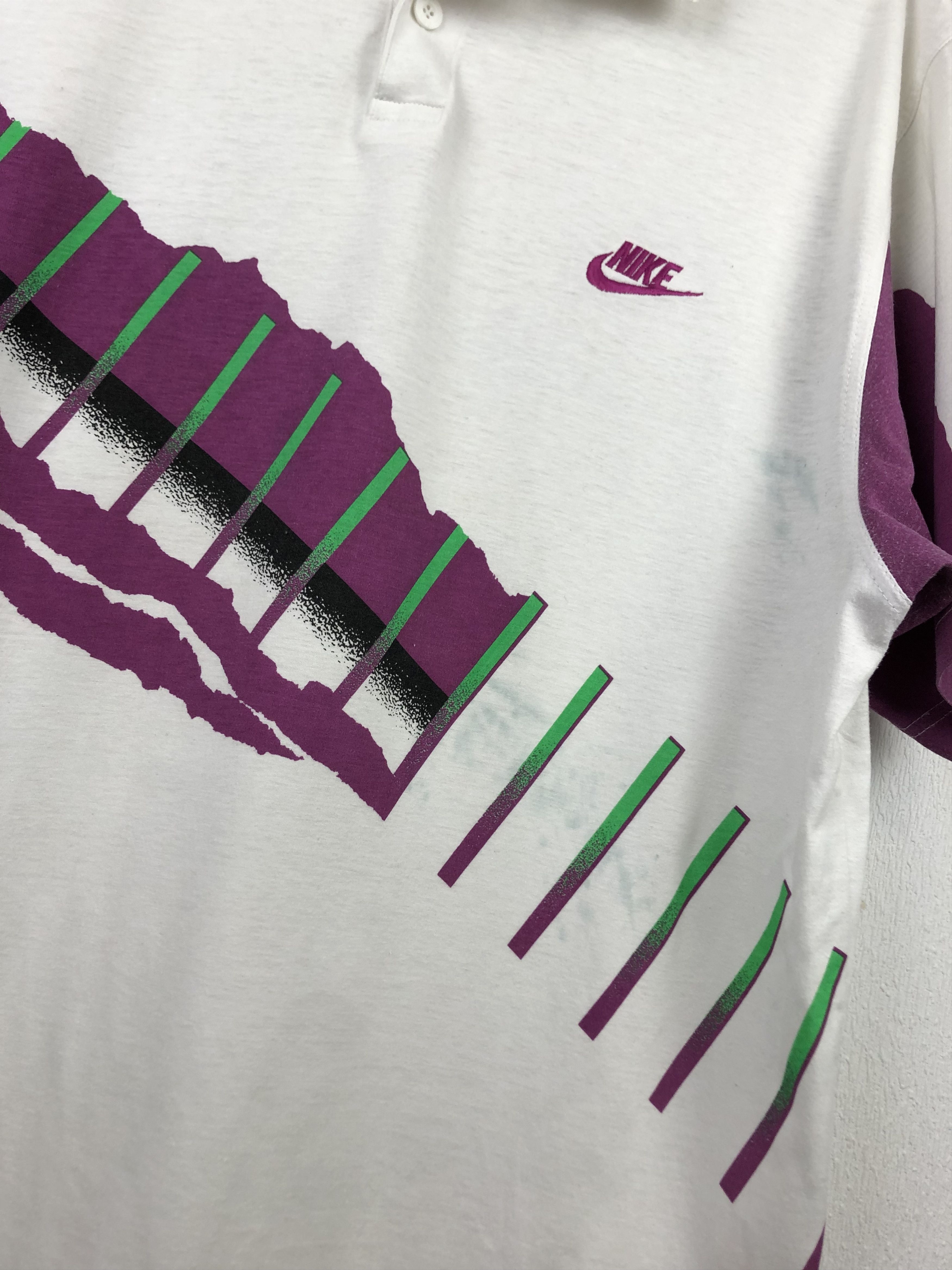 Nike × Vintage Vintage 90's Nike Court Andre Agassi Tennis Shirt Jersey Size US L / EU 52-54 / 3 - 6 Thumbnail