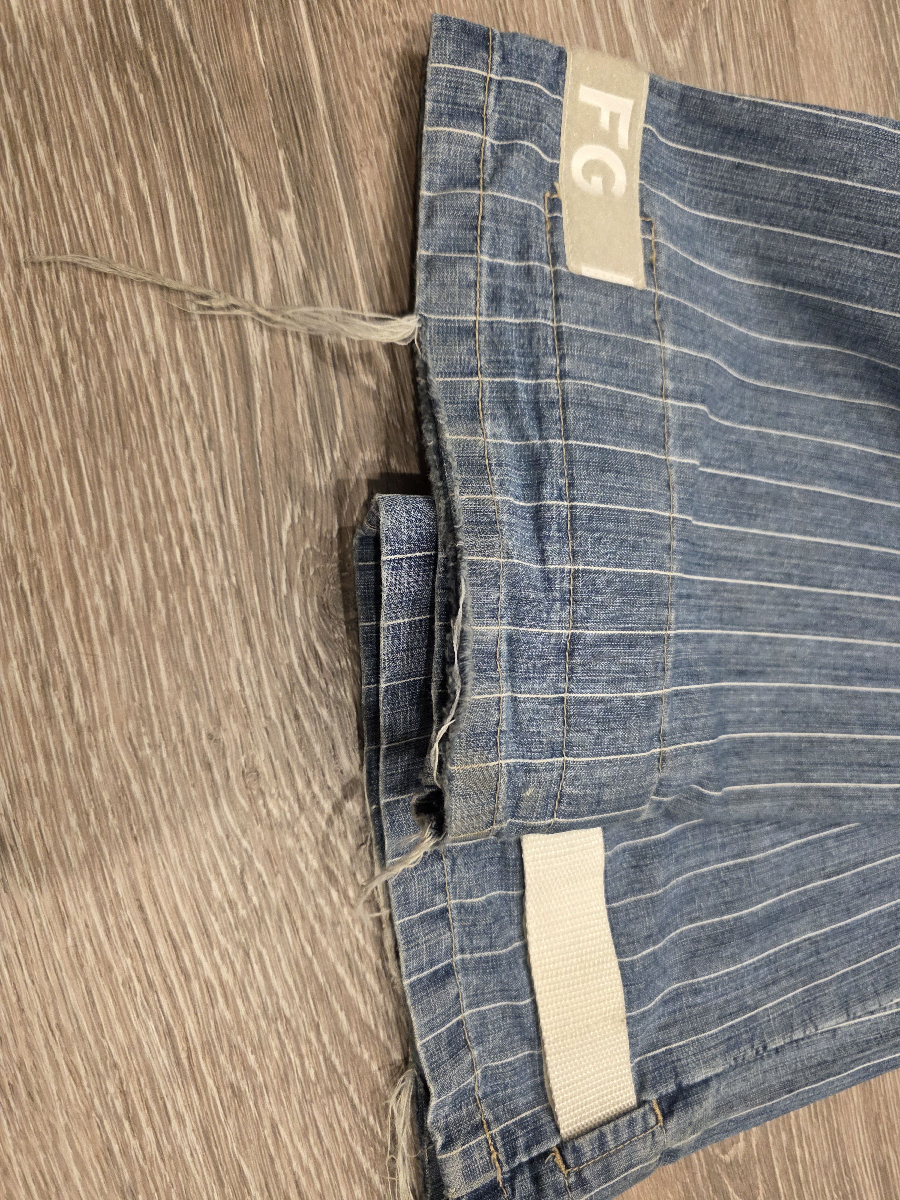 Marithe + Francois Girbaud Marithe + Fancois Girbaud Pinstripe Shuttle Strap Jeans Size US 32 / EU 48 - 4 Thumbnail