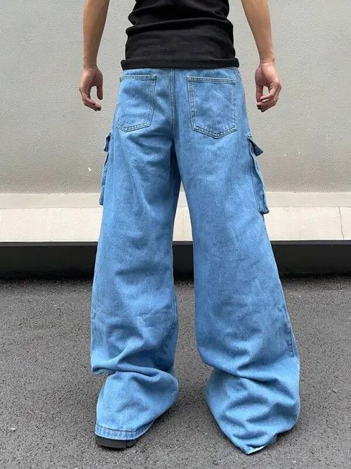 Designer washed faded cleanfit yuppie bootcut grunge cargo pants Size US 35 - 4 Thumbnail