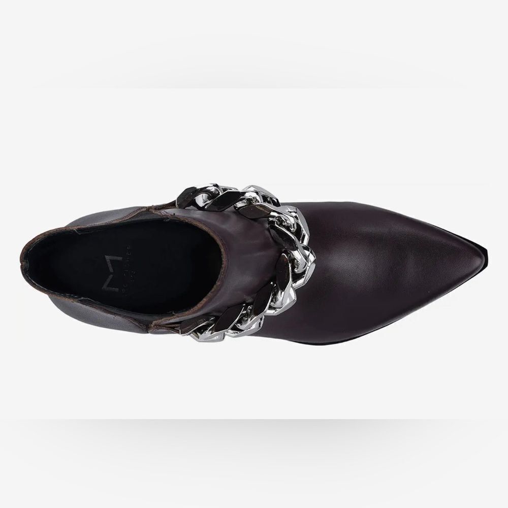 Marc Fisher Marc Fisher LTD™ leather Henly Ankle boot, chunky chain poi Size US 6 / IT 36 - 3 Thumbnail