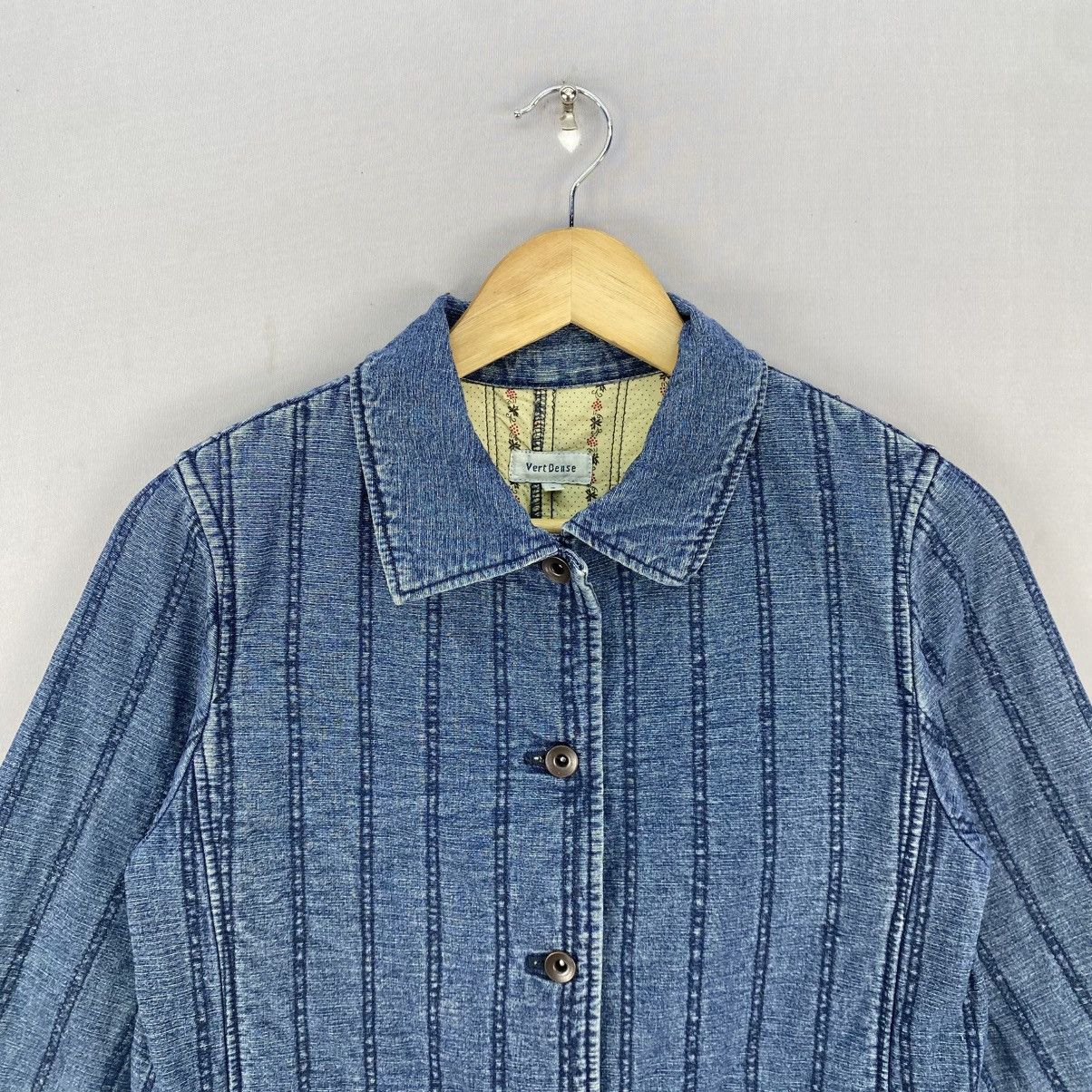 Japanese Brand VertDense Japanese Workwear Style Denim Jacket Selvedge Look Size XS / US 0-2 / IT 36-38 - 7 Thumbnail