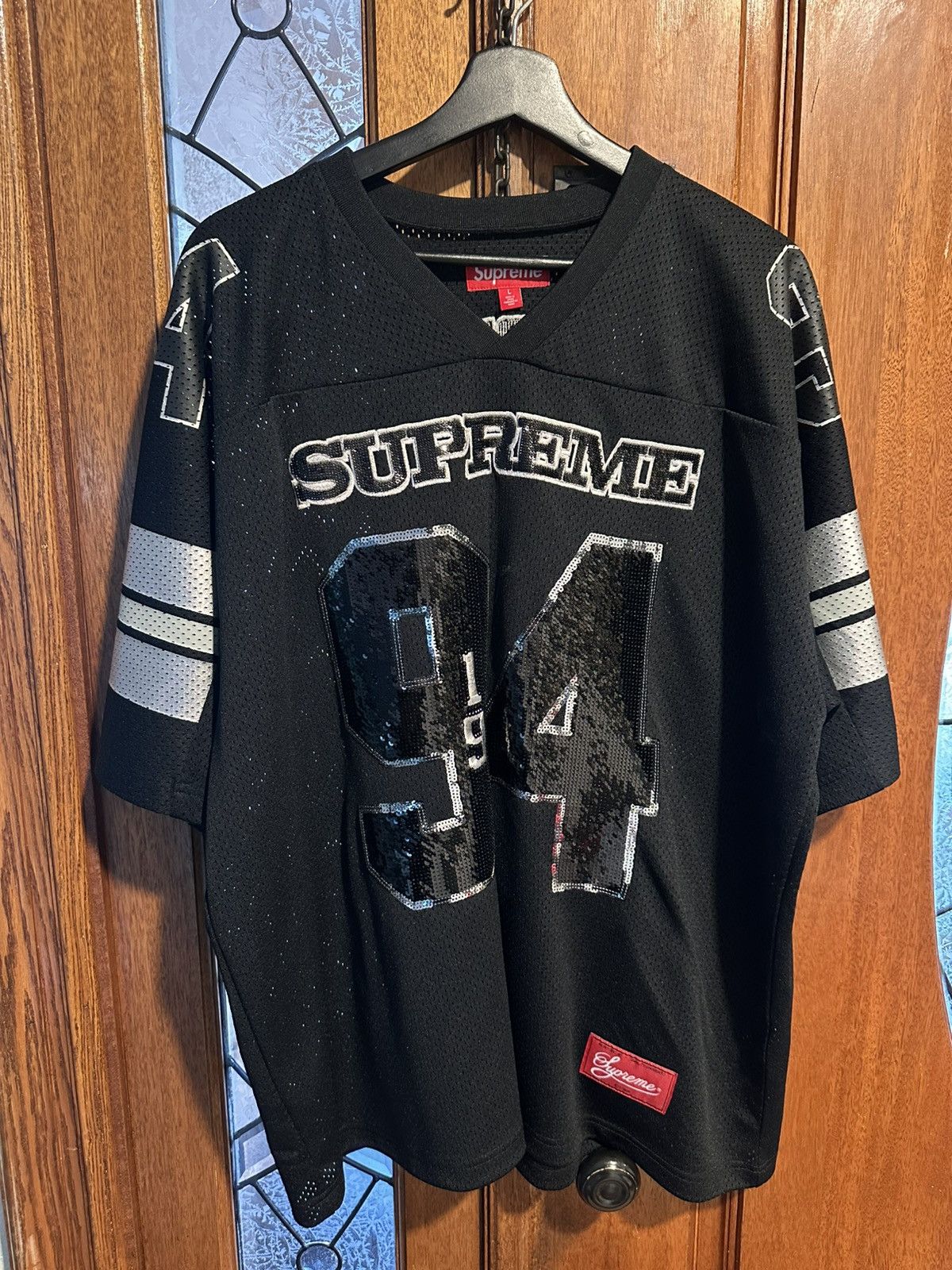 Supreme Supreme Sequin Football Jersey | Grailed