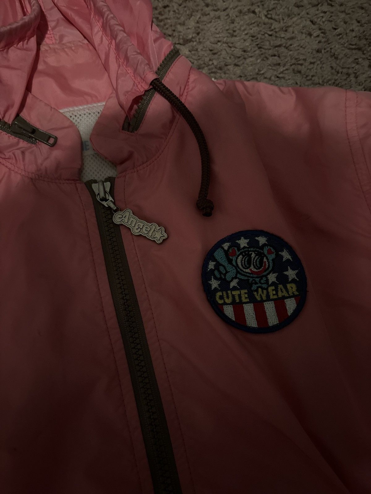 Angel Blue × Japanese Brand 2000S ANGEL BLUE "CUTE WEAR" ZIP UP WINDBREAKER Size US S / EU 44-46 / 1 - 2 Thumbnail