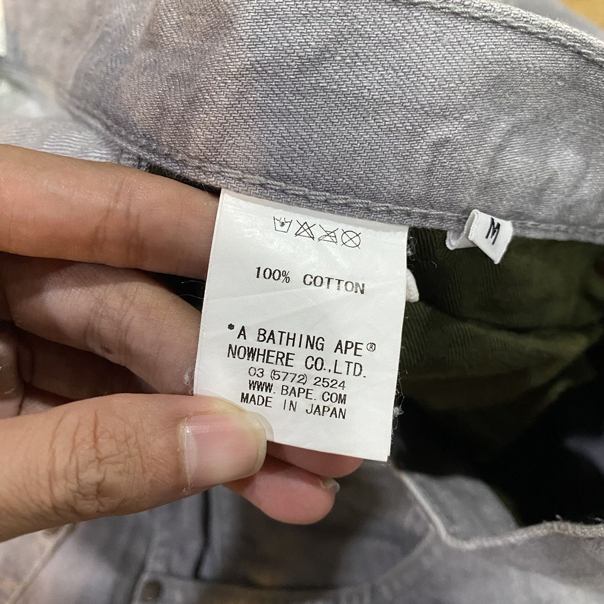 Bape Champion Logo Denim Size US 33 - 14 Thumbnail