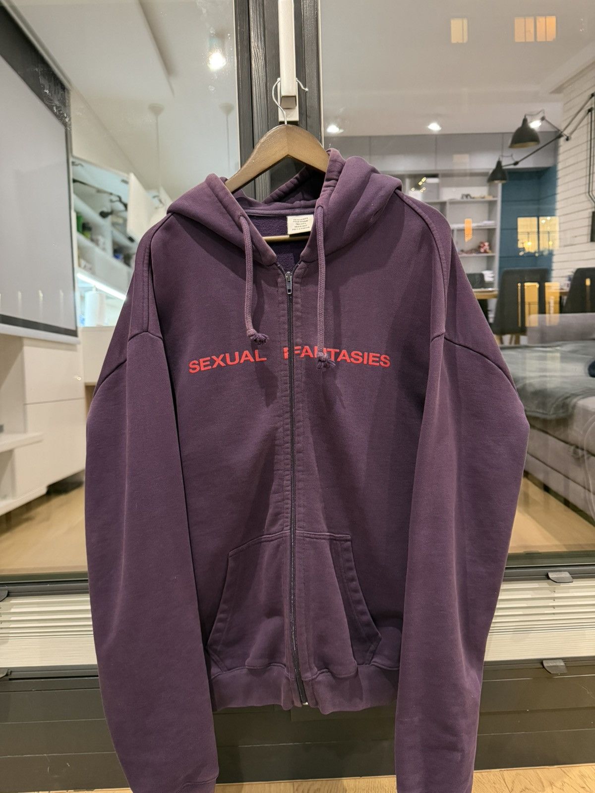 Vetements SEXUAL FANTASIES ZIP HOODIE Size US S / EU 44-46 / 1 - 1 Thumbnail