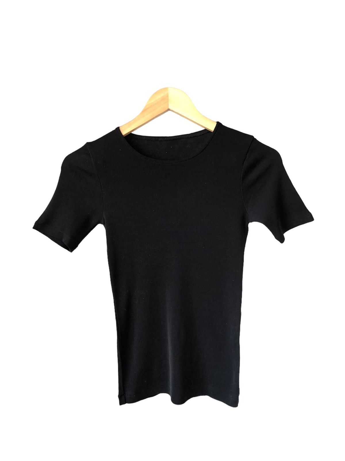 Yohji Yamamoto Y's Yohji Yamamoto Stretchable Black Crop Top Size S / US 4 / IT 40 - 1 Thumbnail