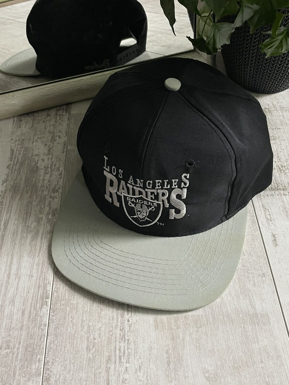 💥RARE💥Vintage 90’s Oakland Raiders Signature Hat Cap Black