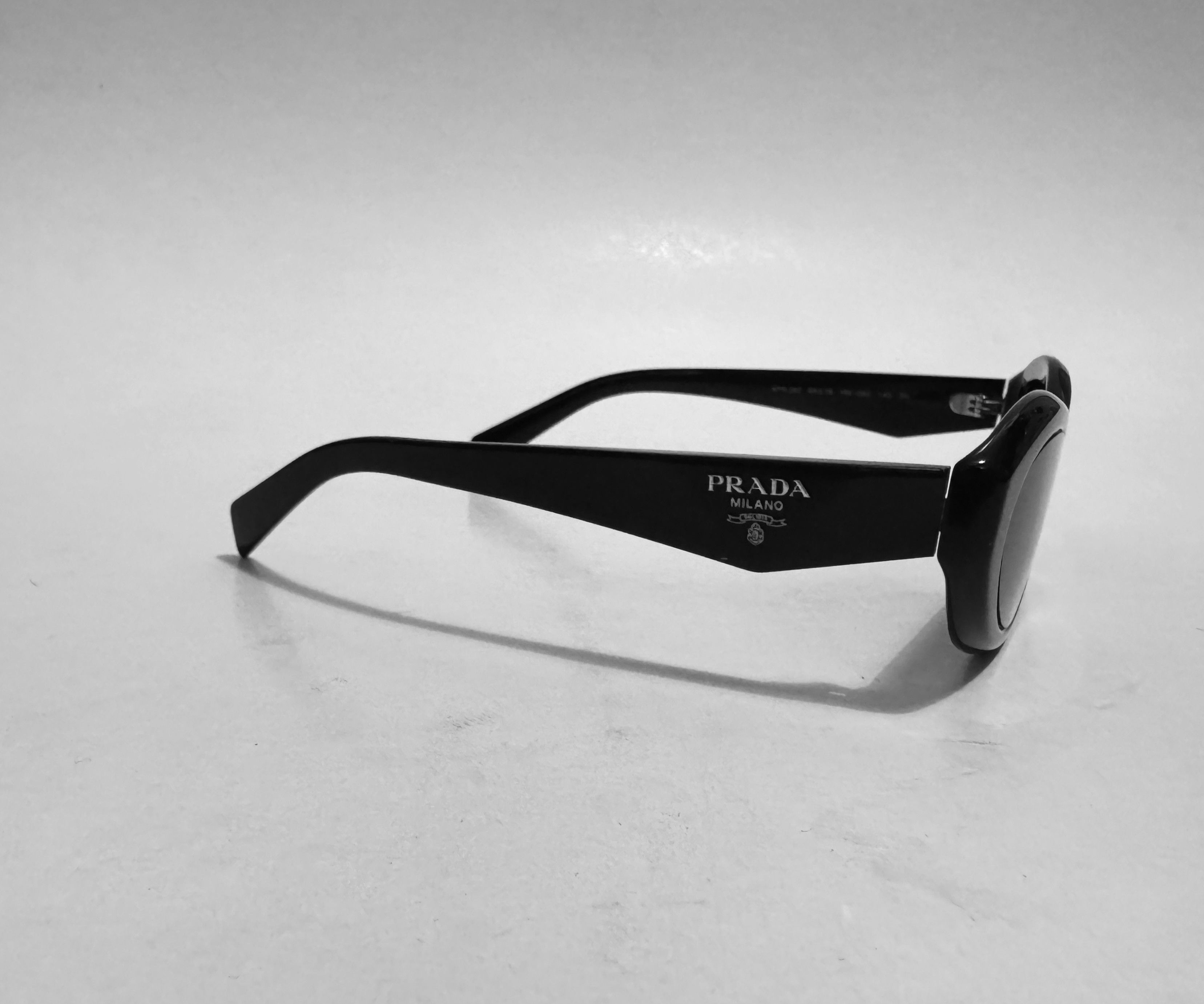 Prada PRADA Black Sunglasses Acetate SPR 26Z 16K-08Z Size ONE SIZE - 3 Thumbnail