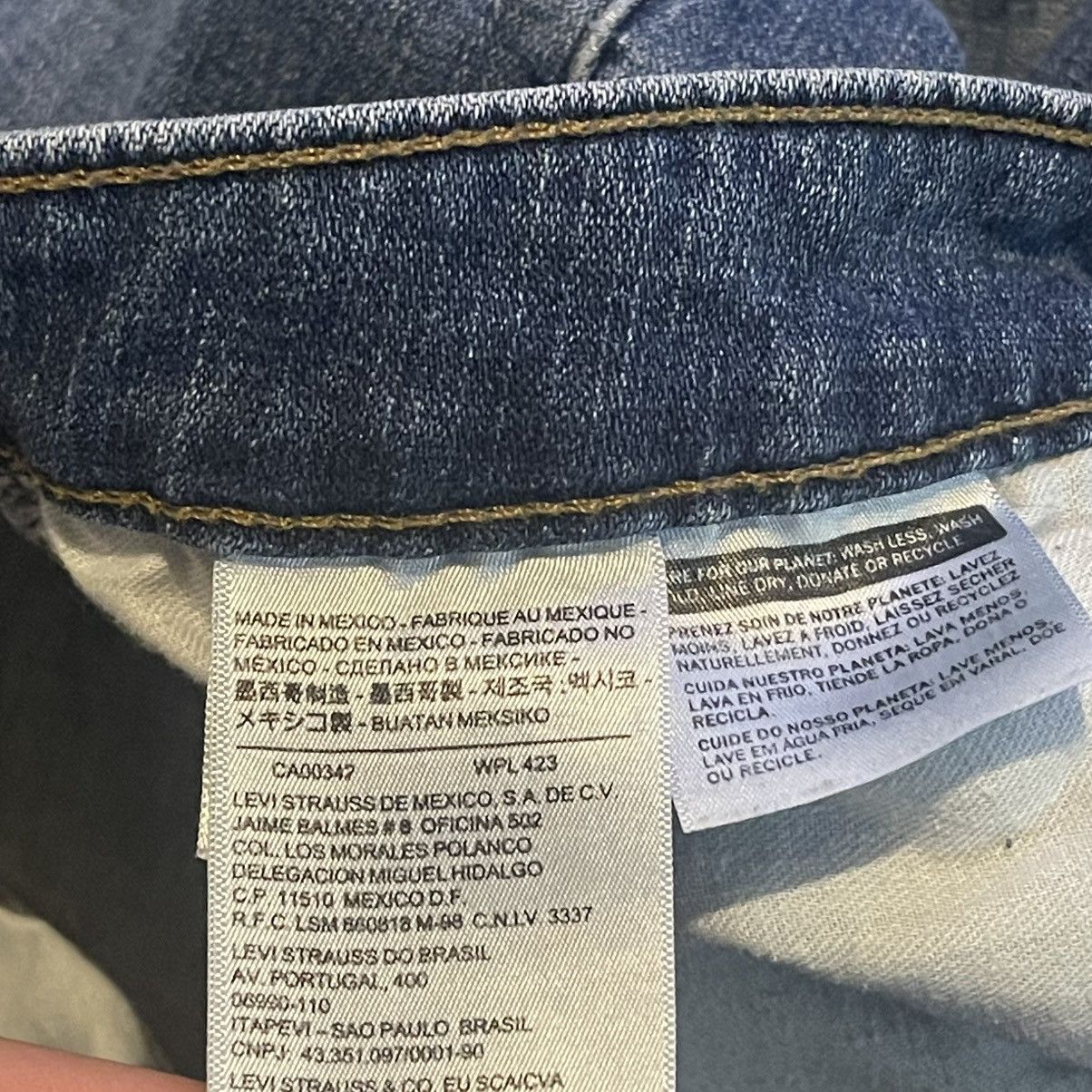 Levi's Vintage Y2K Levis 590 Bootcut Jeans Womens 20W S Blue Denim Size 41" - 11 Thumbnail